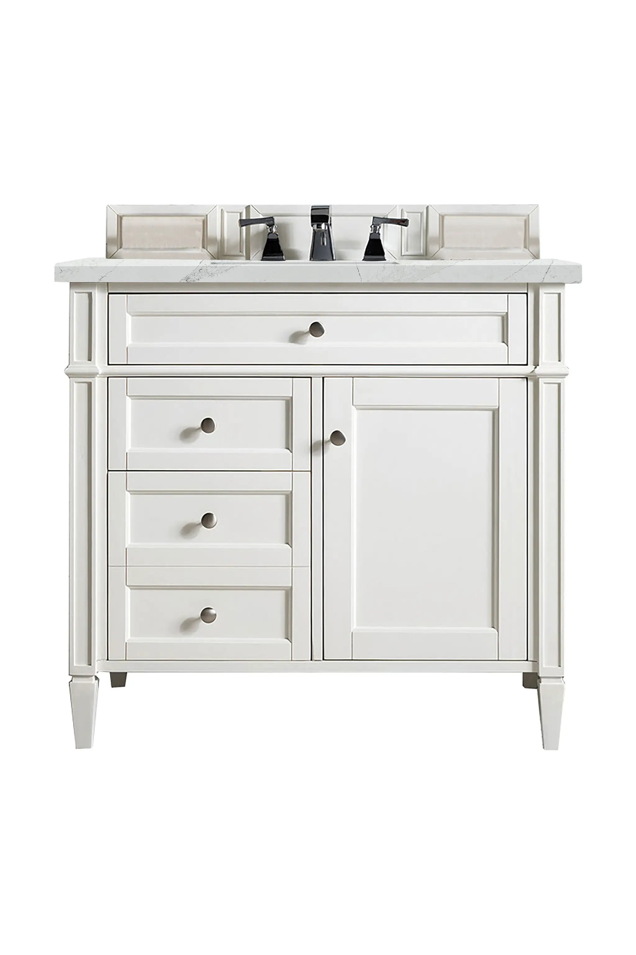 James Martin Brittany 36" Single Vanity Set - Bright White by James Martin Vanities
