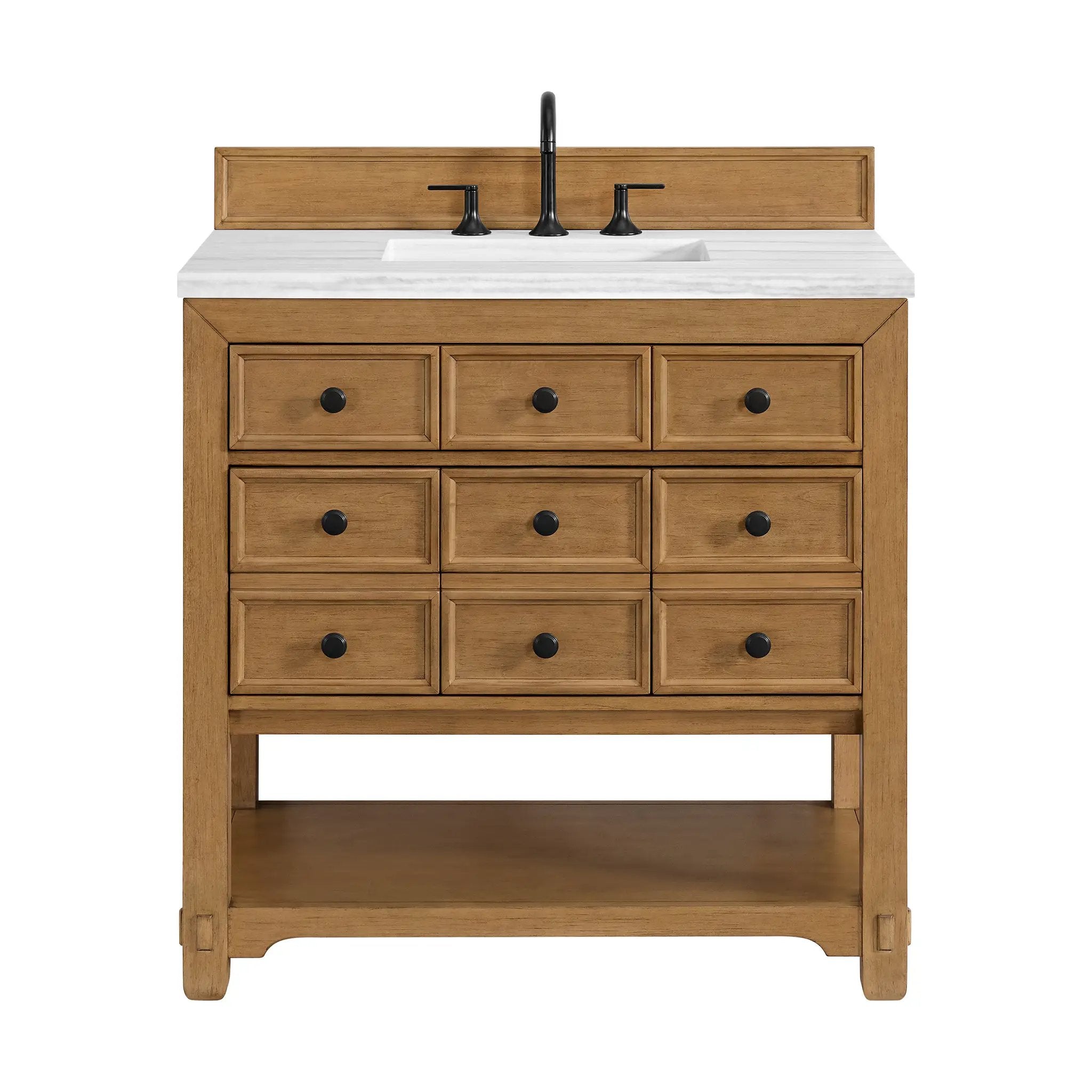 James Martin Malibu 36" Single Vanity Set - Amber Birch by James Martin Vanities