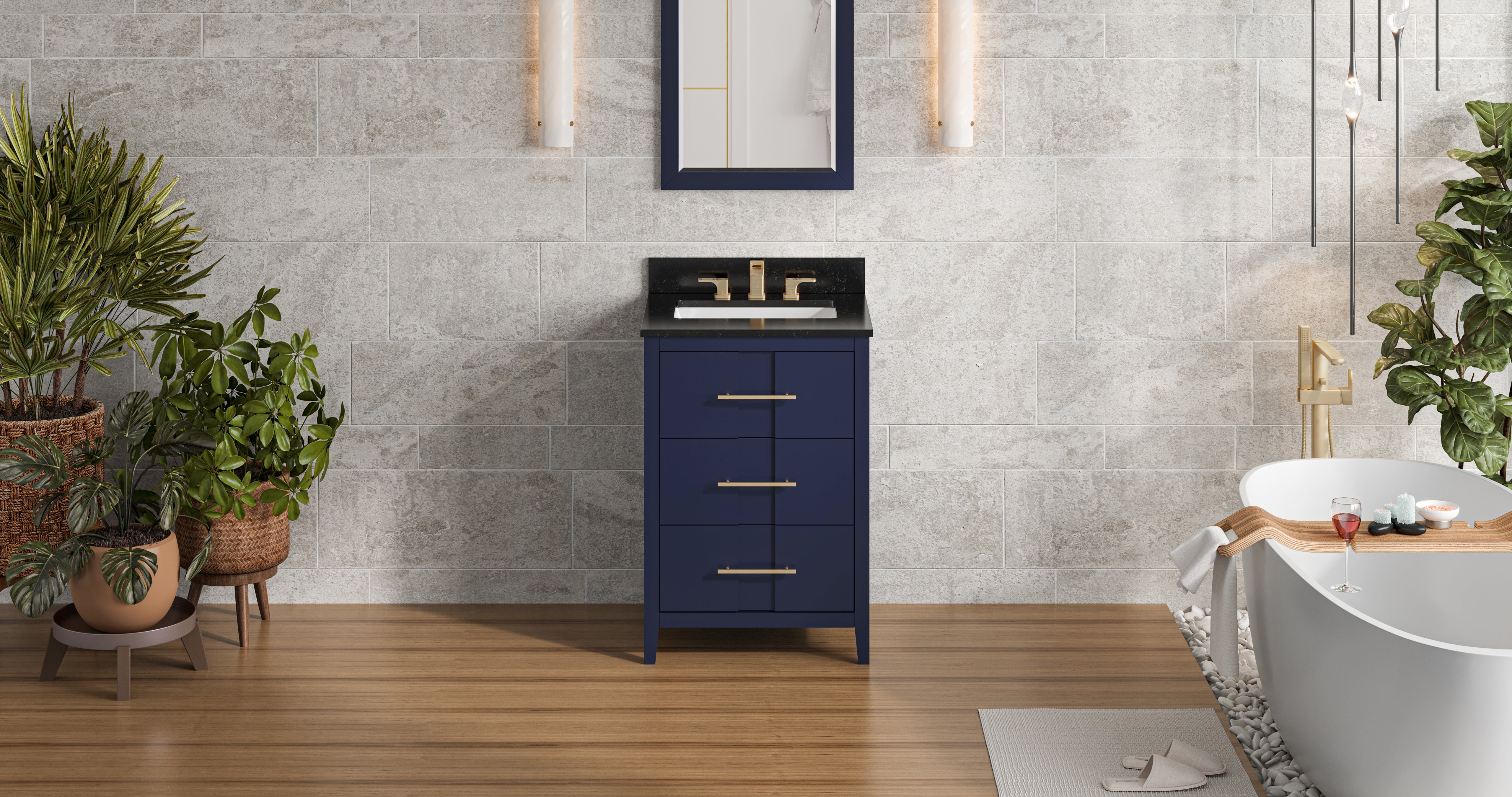 hale blue vanity