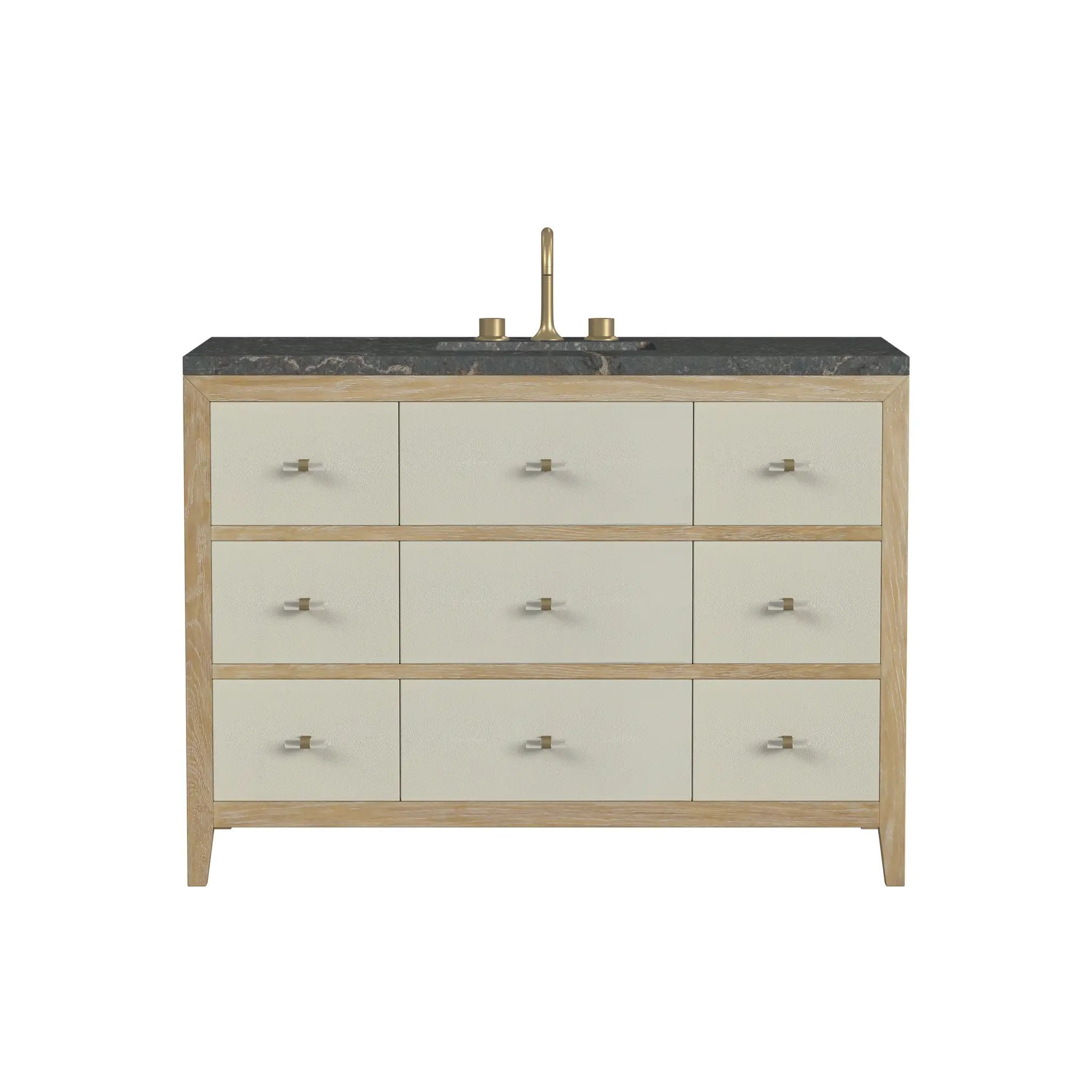 James Martin Celeste 48" Single Vanity Set - Sunwashed Oak with Embossed Shagreen by James Martin Vanities