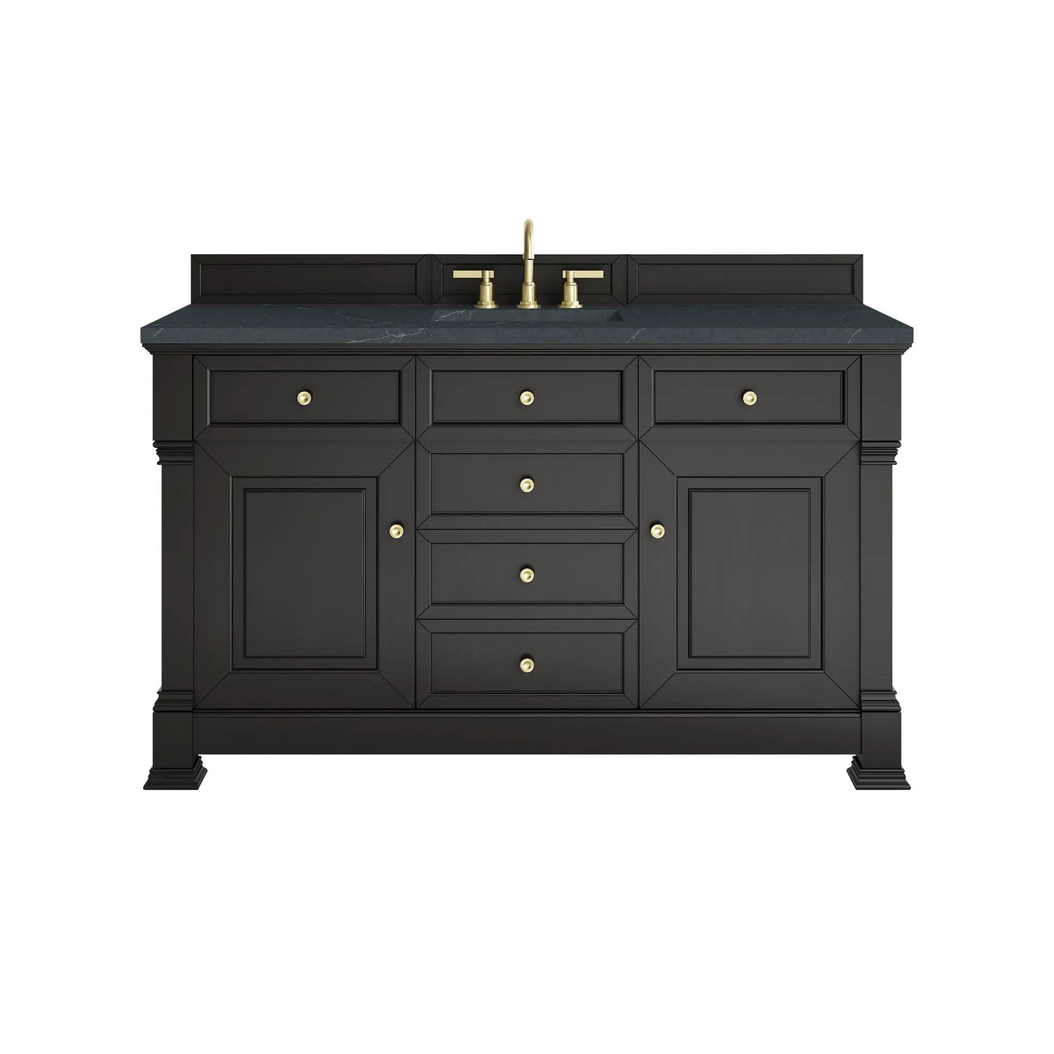 James Martin Brookfield 60" Single Vanity Set - Black Onyx by James Martin Vanities