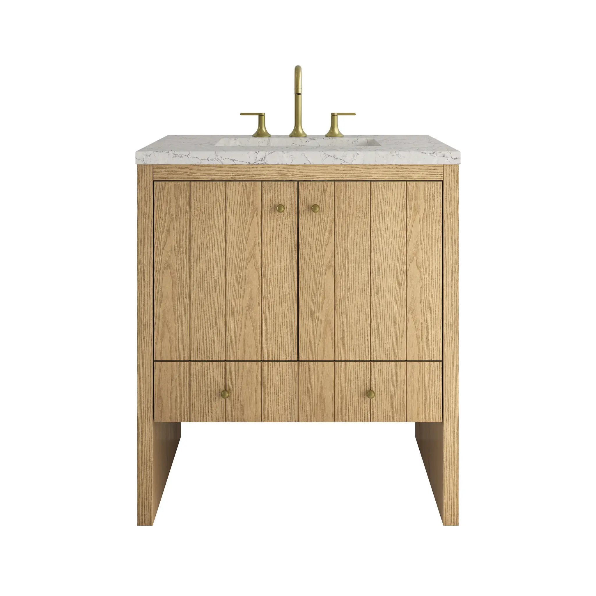 James Martin Hudson 30" Single Vanity Set - Light Natural Oak by James Martin Vanities
