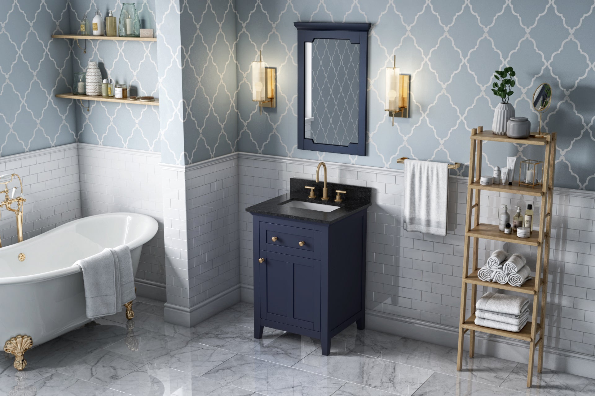 hale blue vanity