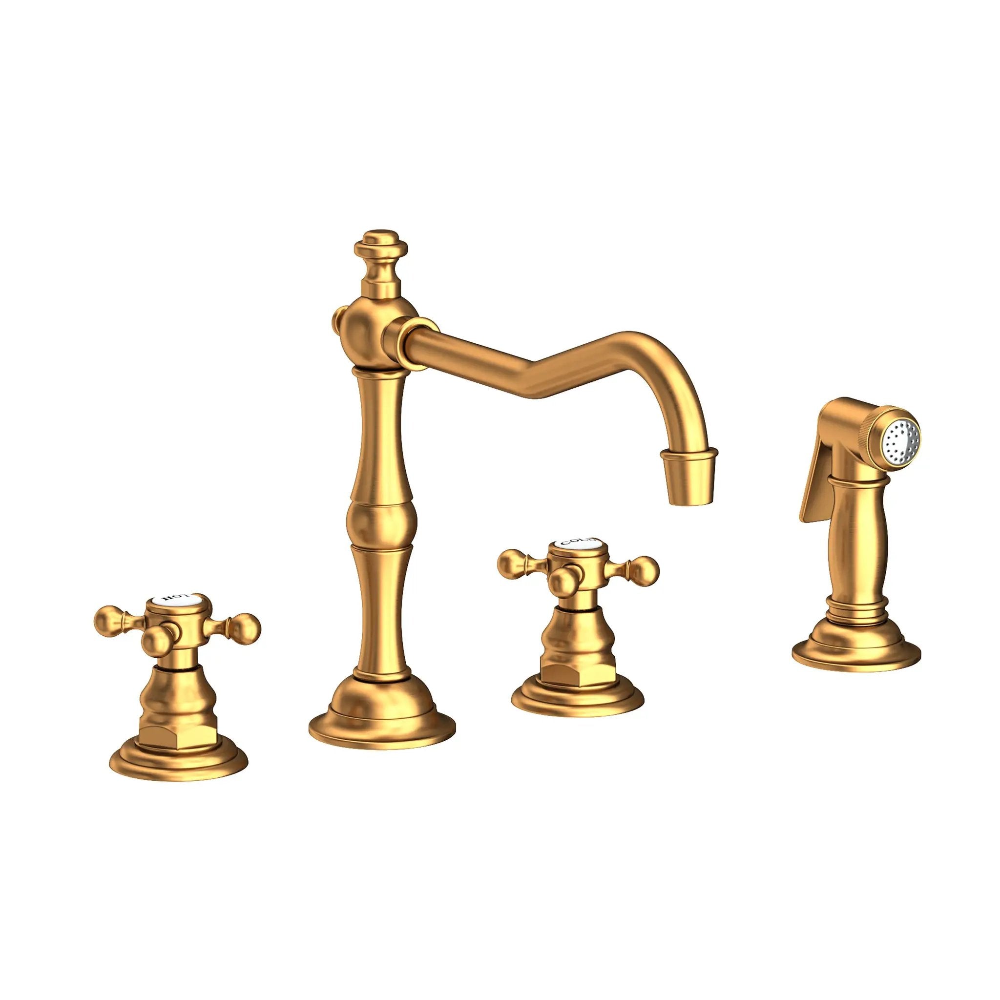Newport Brass Chesterfield Kitchen Faucet with Side Spray by Newport Brass