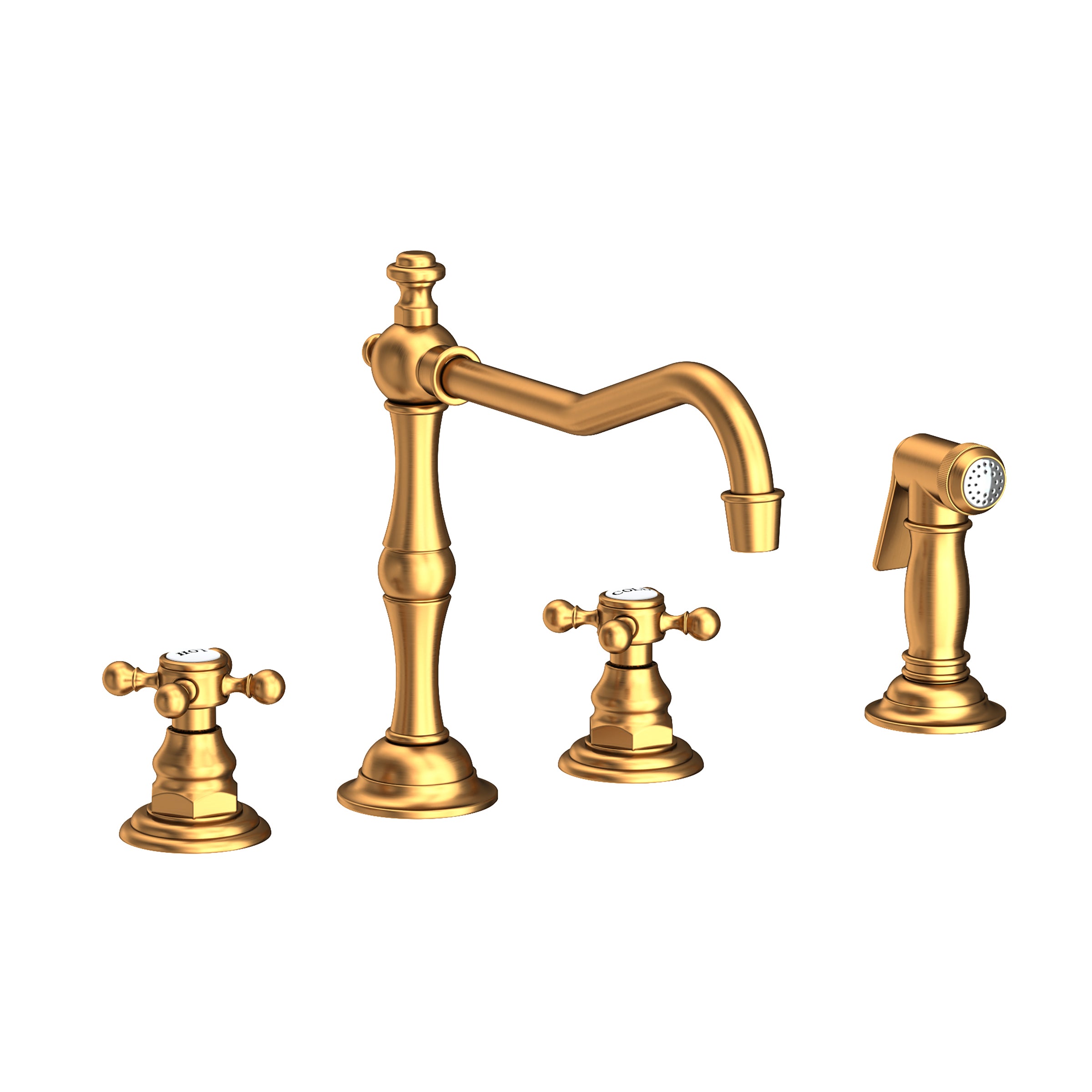 Newport Brass Chesterfield Kitchen Faucet with Side Spray