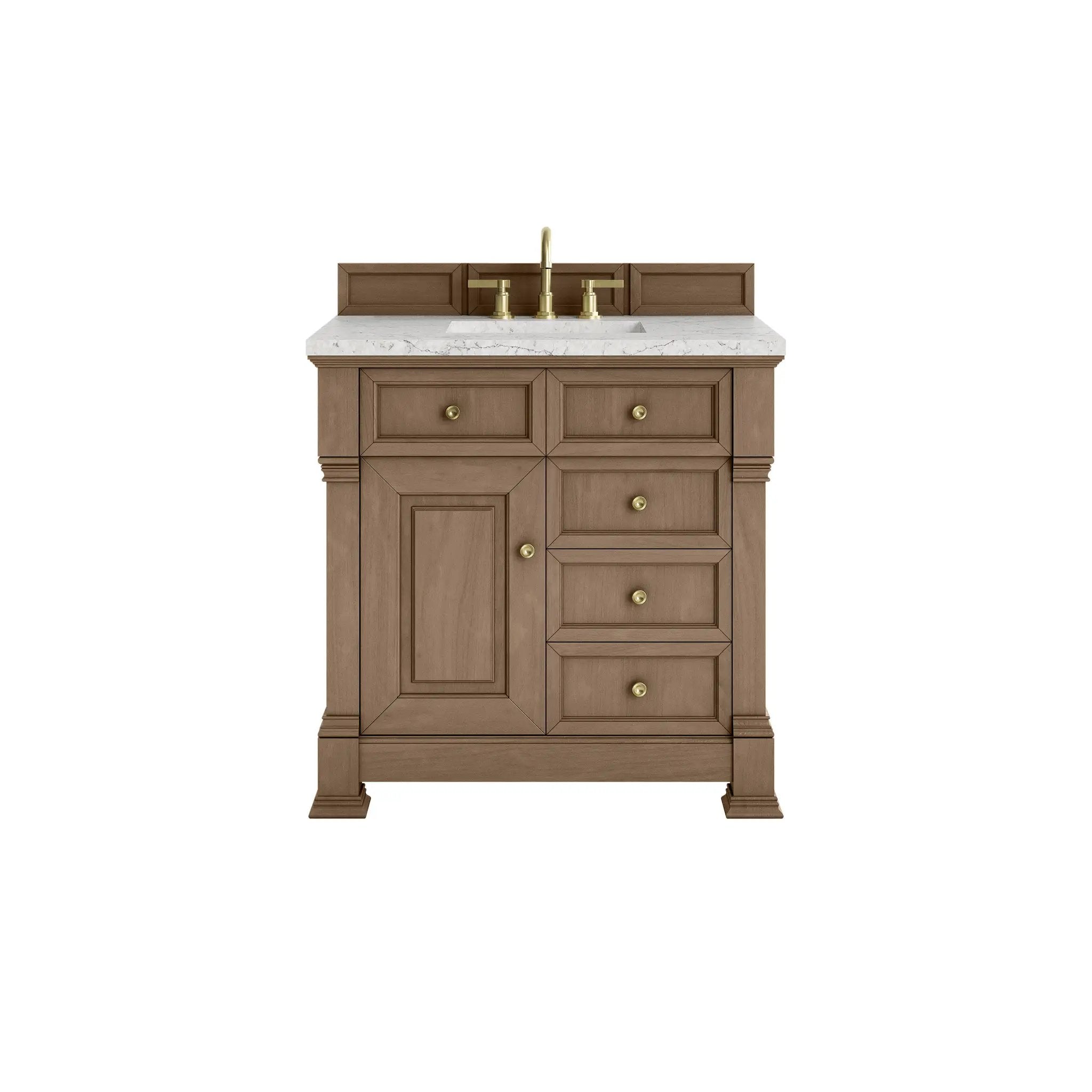 James Martin Brookfield 36" Single Vanity Set - Pecan by James Martin Vanities
