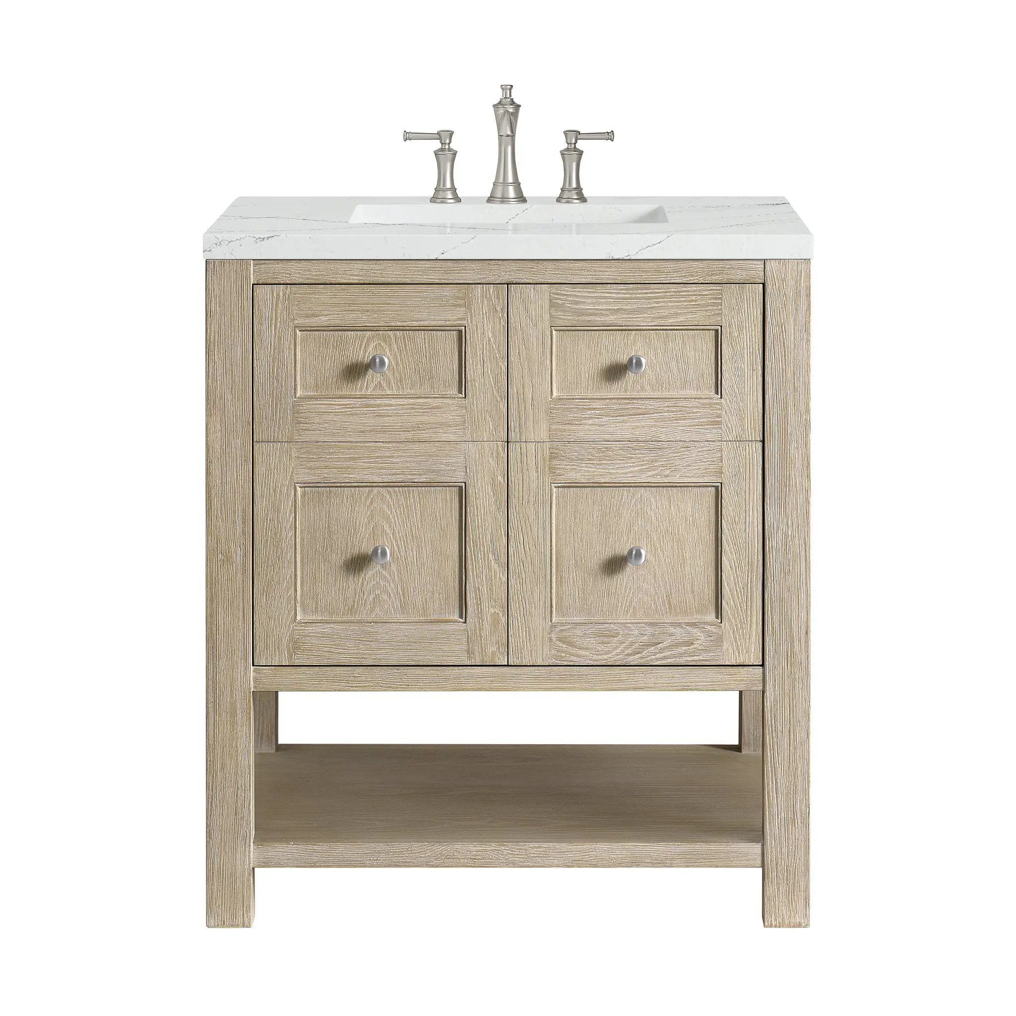 James Martin Breckenridge 30" Single Vanity Set - Whitewashed Oak by James Martin Vanities