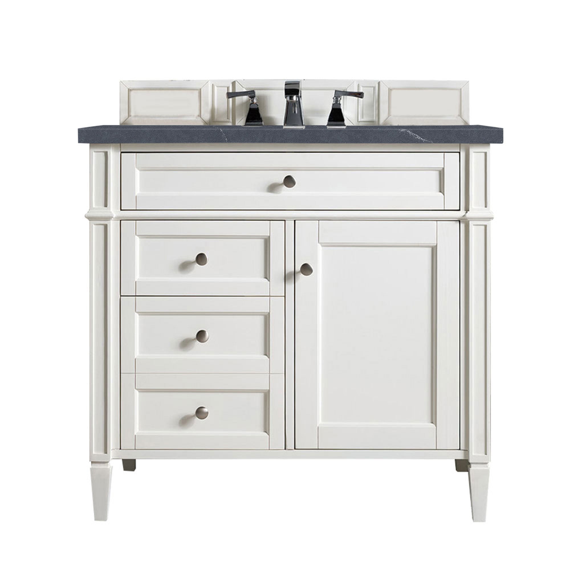 James Martin Vanities Brittany 36" Single Vanity - Bright White