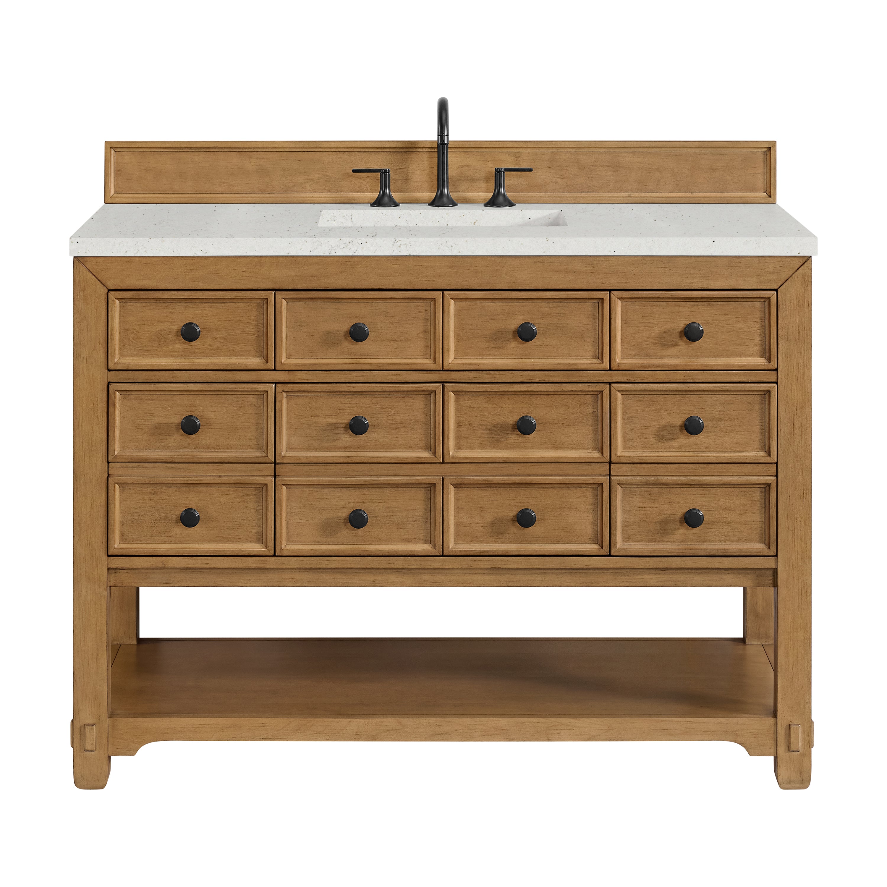 James Martin Vanities Malibu 48" Single Vanity - Amber Birch