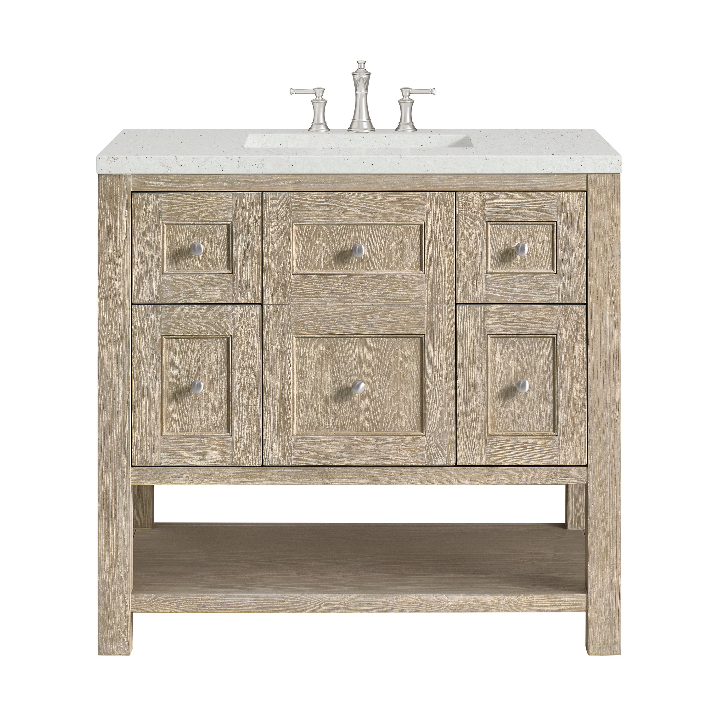 James Martin Vanities Breckenridge 36" Single Vanity - Whitewashed Oak