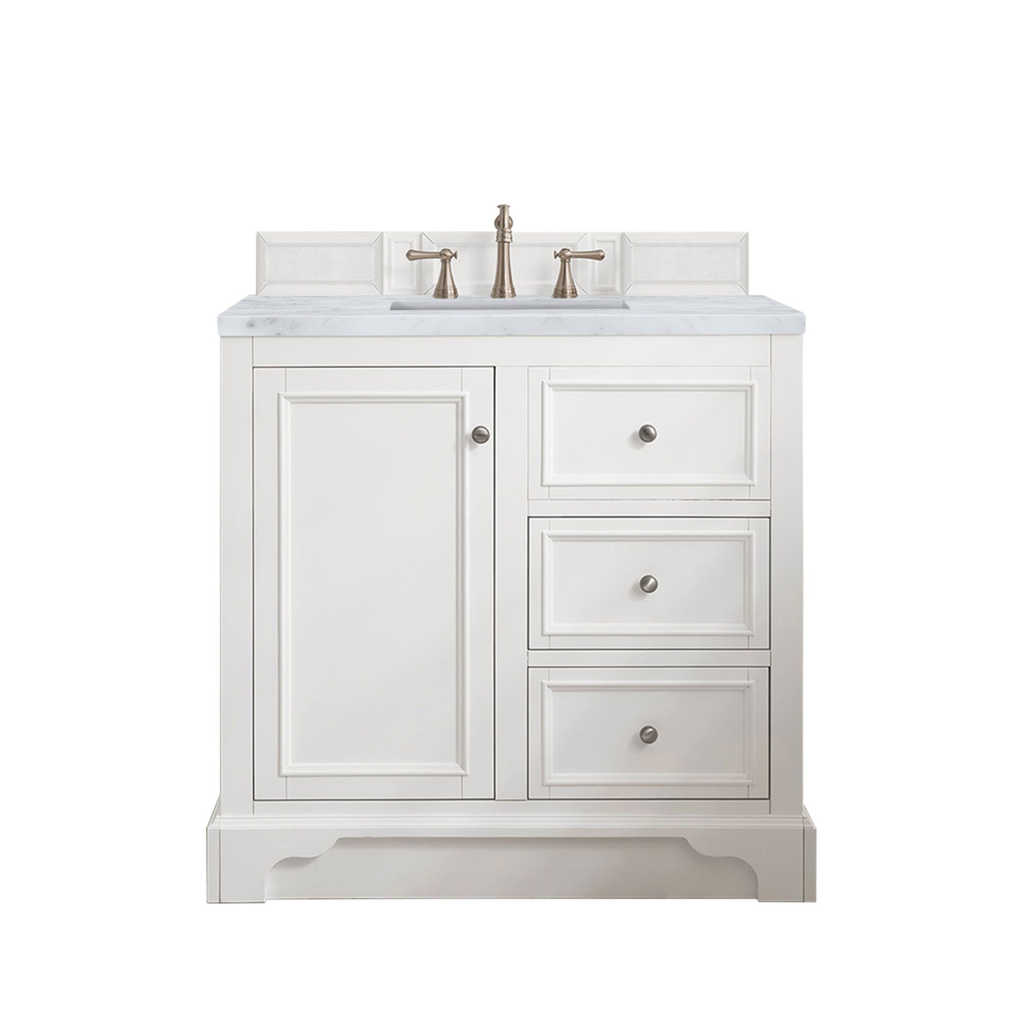 James Martin Vanities De Soto 36" Single Vanity - Bright White