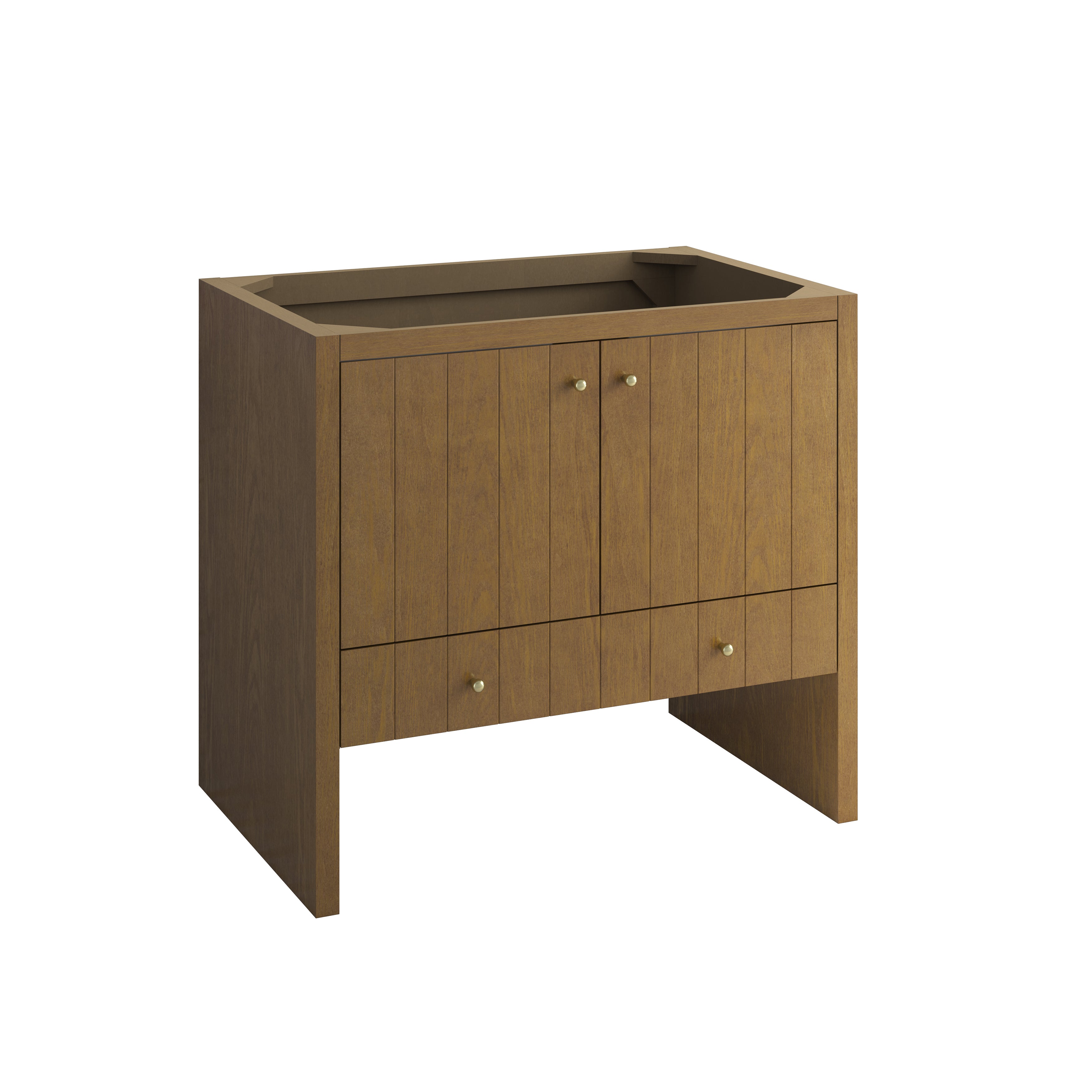 honey oak vanity