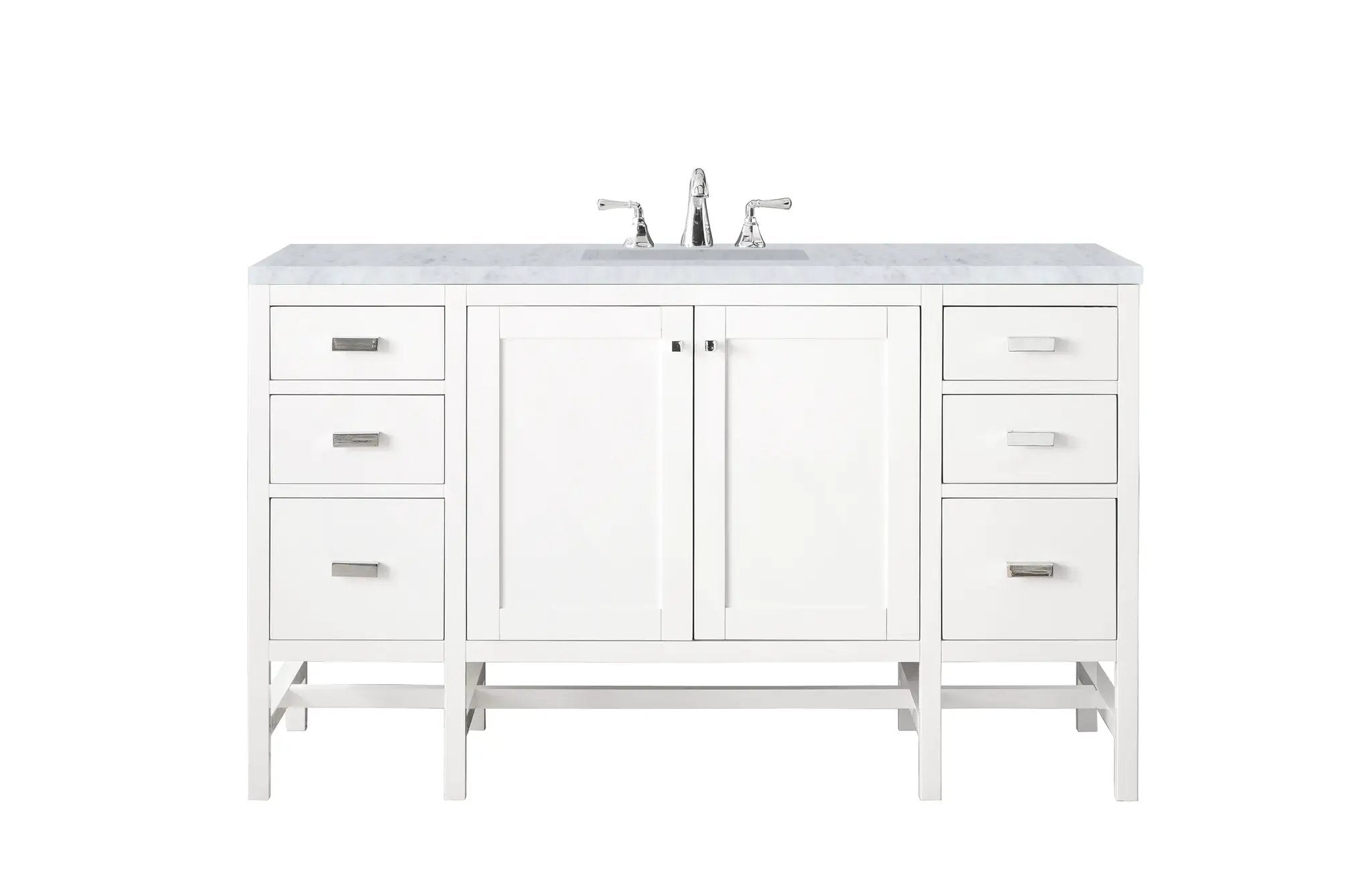 James Martin Addison 60" Single Vanity Set - Glossy White by James Martin Vanities