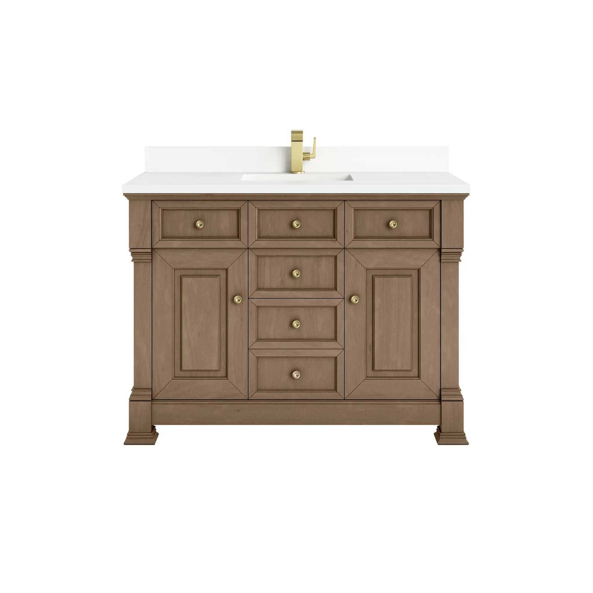 James Martin Brookfield 48" Single Vanity Set - Pecan by James Martin Vanities