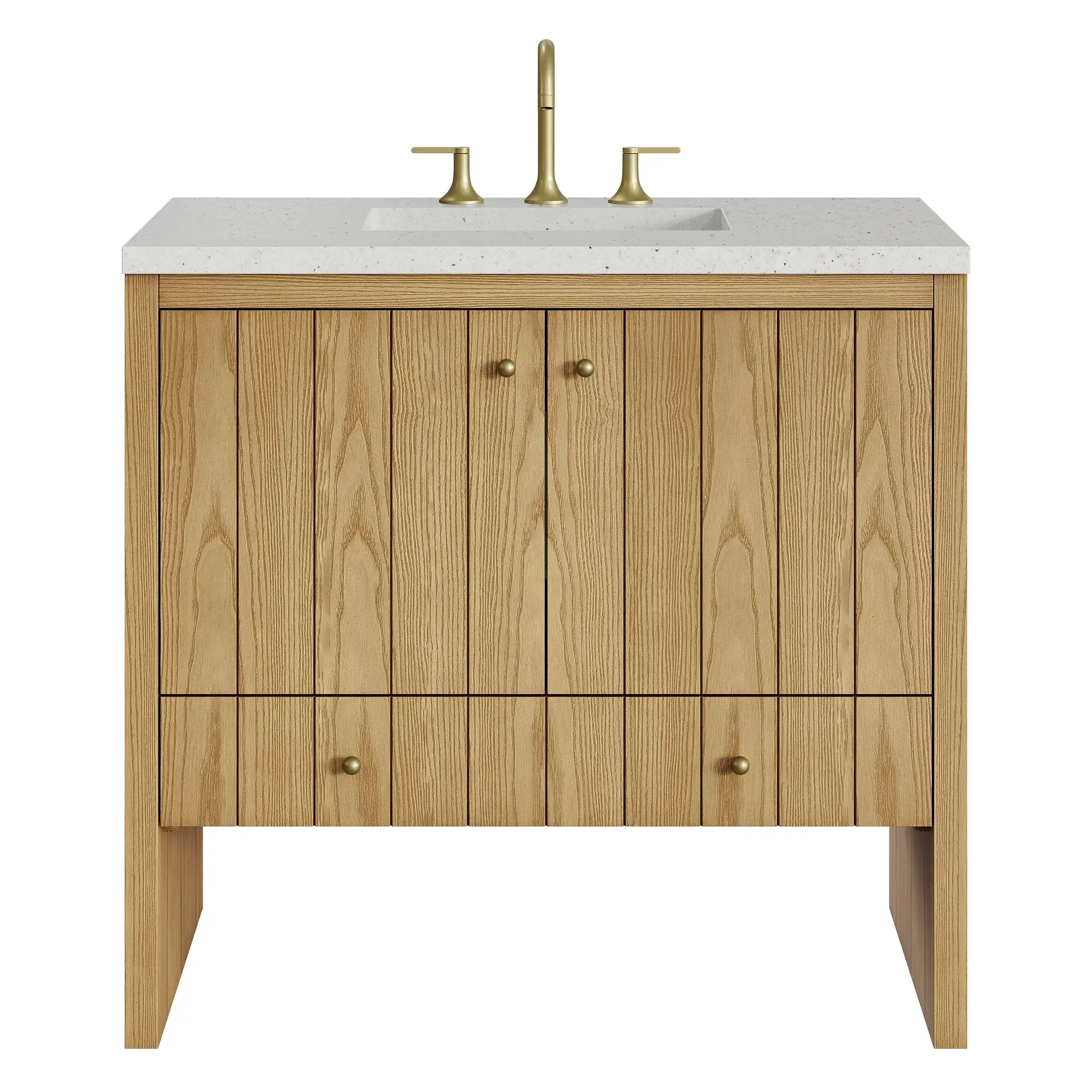 James Martin Hudson 36" Single Vanity Set - Light Natural Oak by James Martin Vanities
