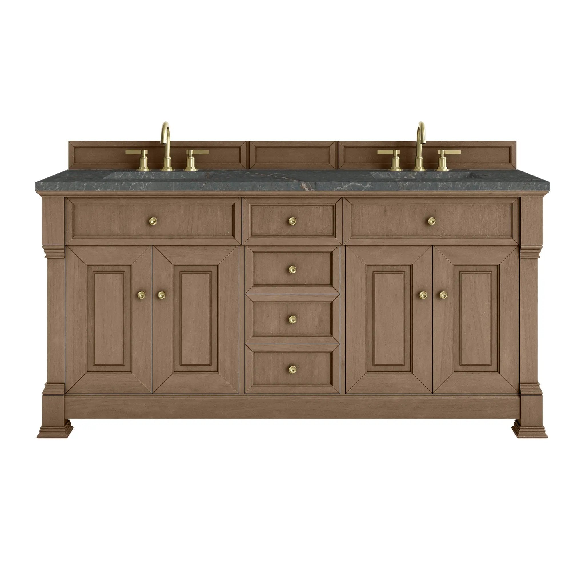 James Martin Brookfield 72" Double Vanity Set - Pecan by James Martin Vanities