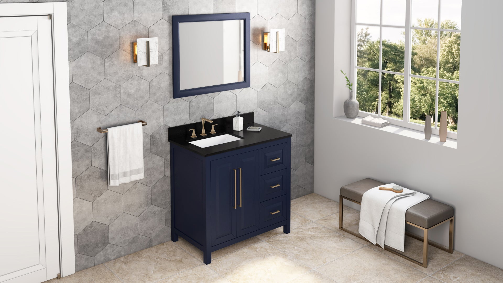 hale blue vanity