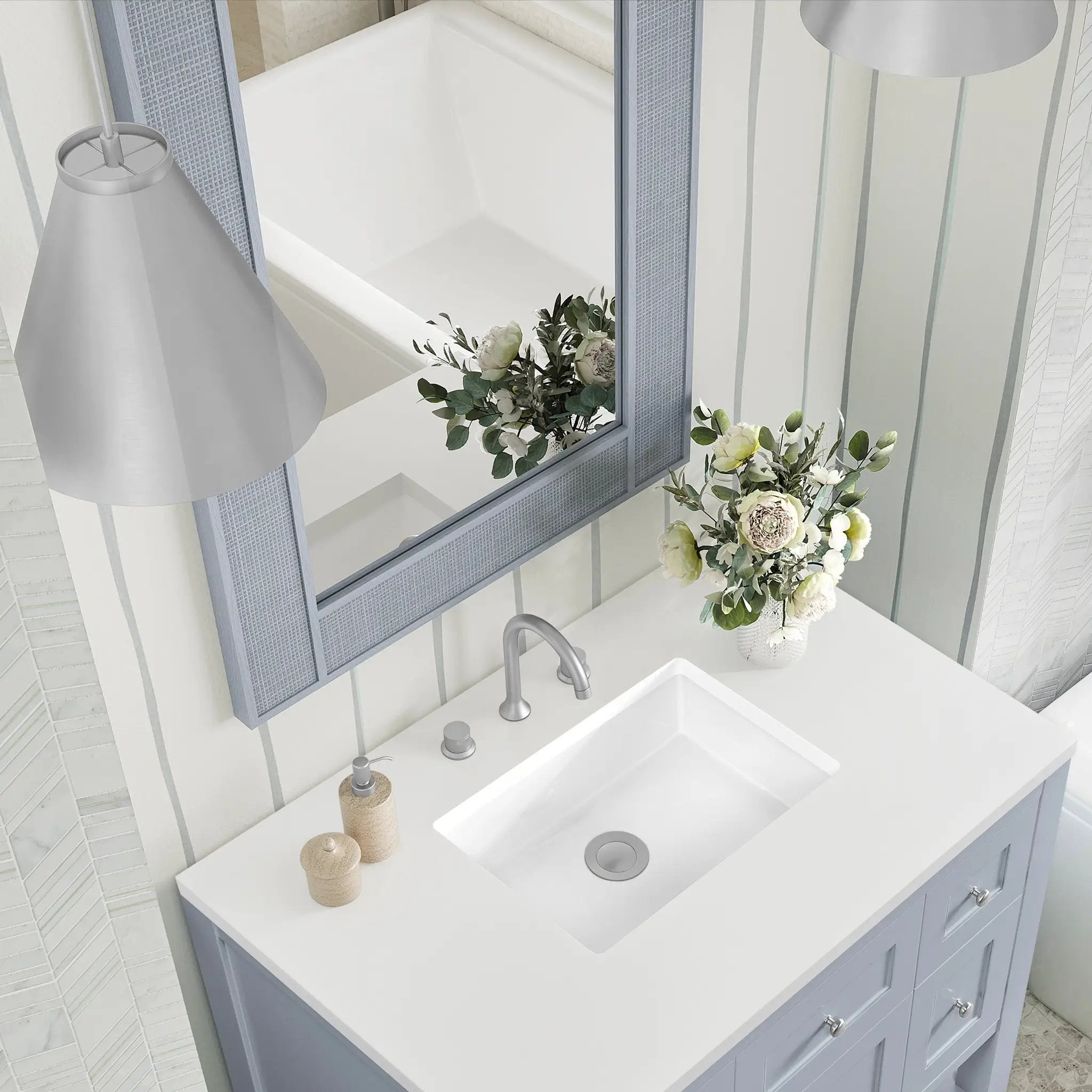 serenity blue mirror