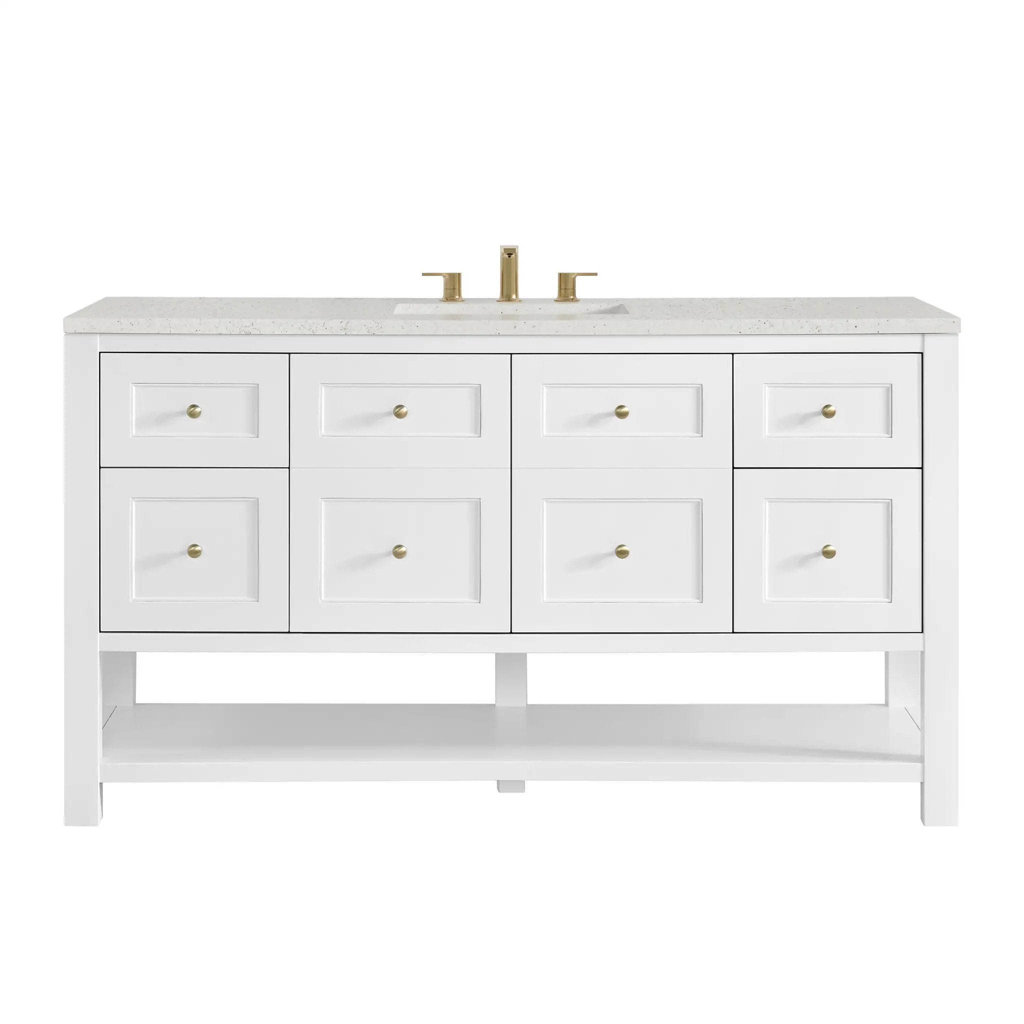 James Martin Breckenridge 60" Single Vanity Set - Bright White by James Martin Vanities