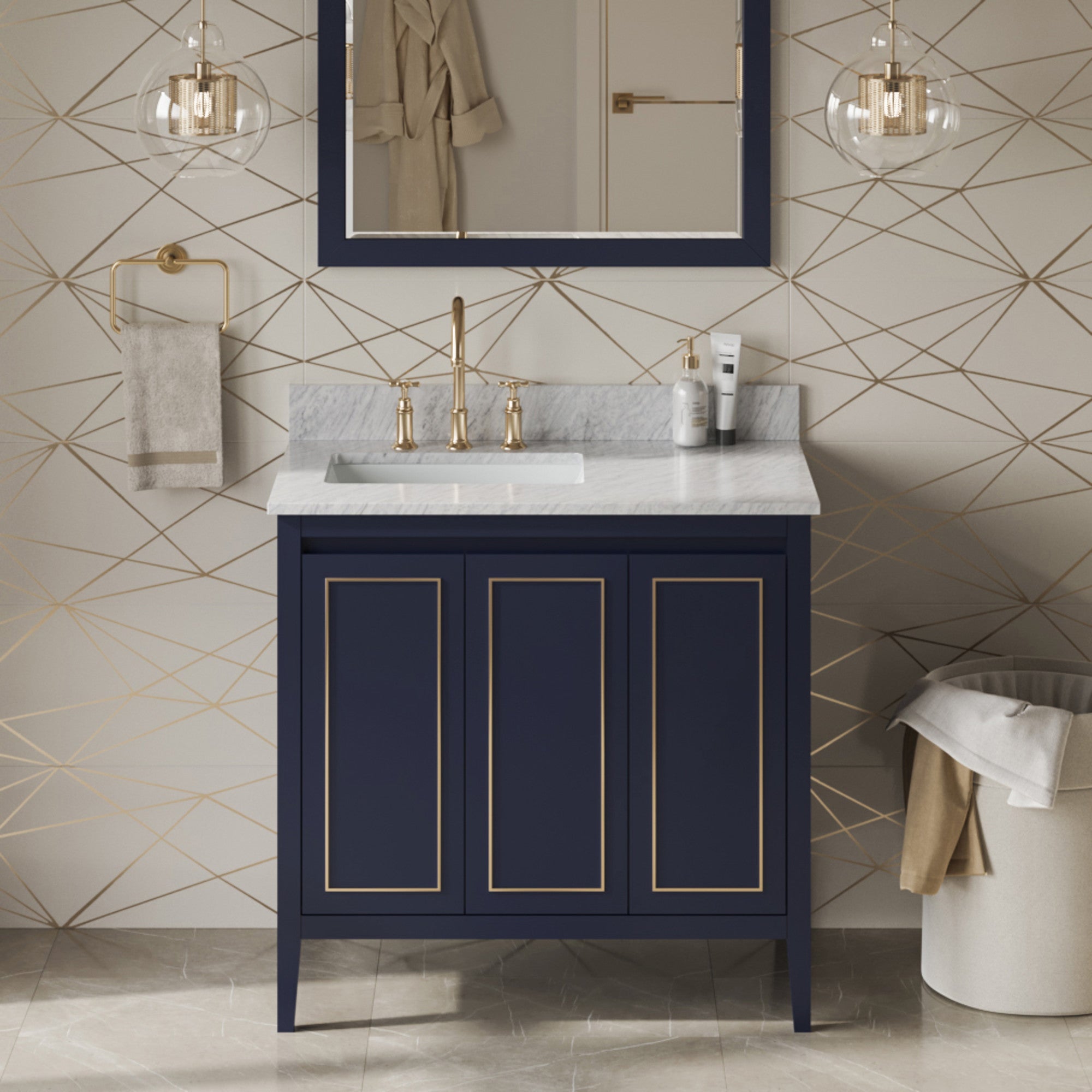 Jeffrey Alexander 36" Percival Vanity Set