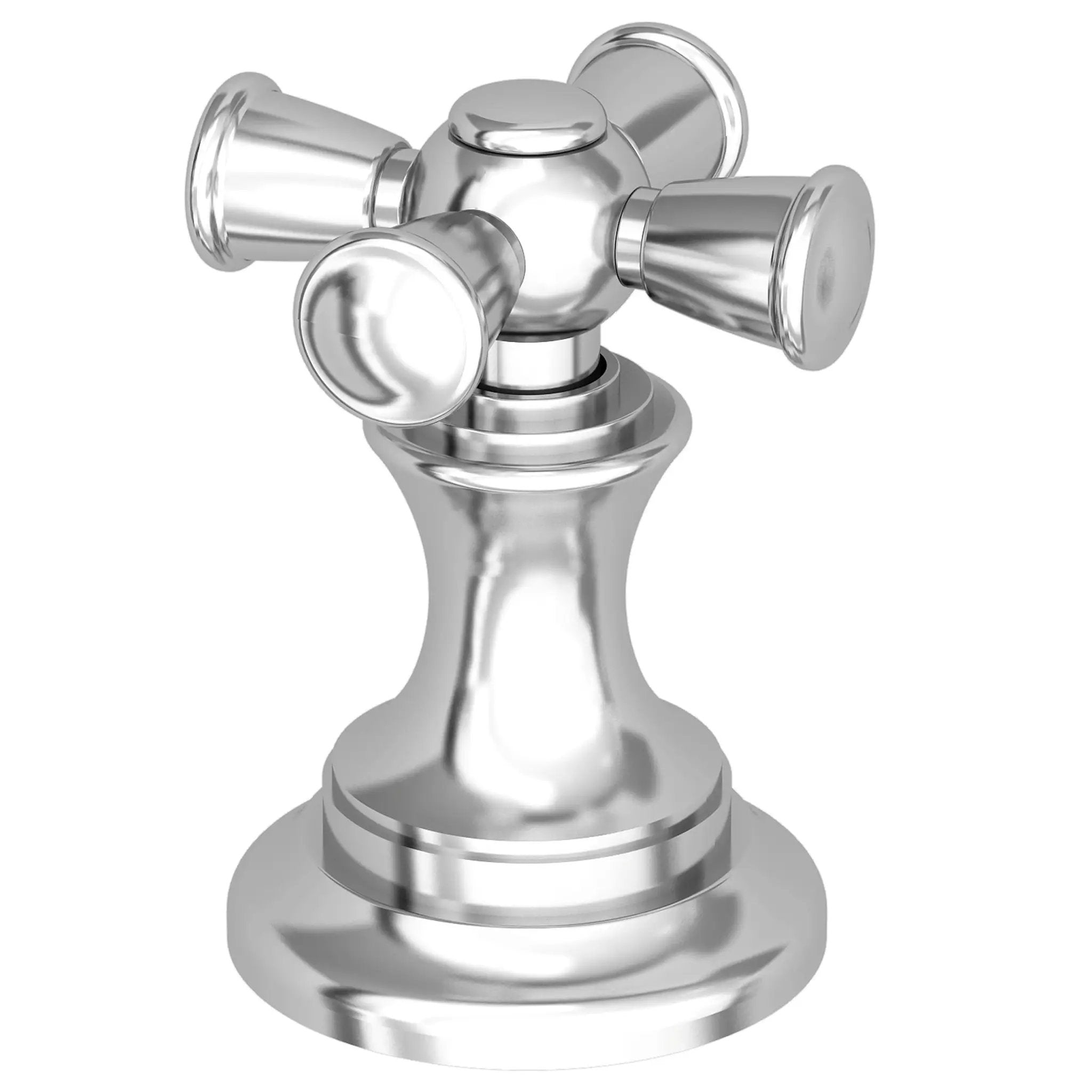polished chrome control handle