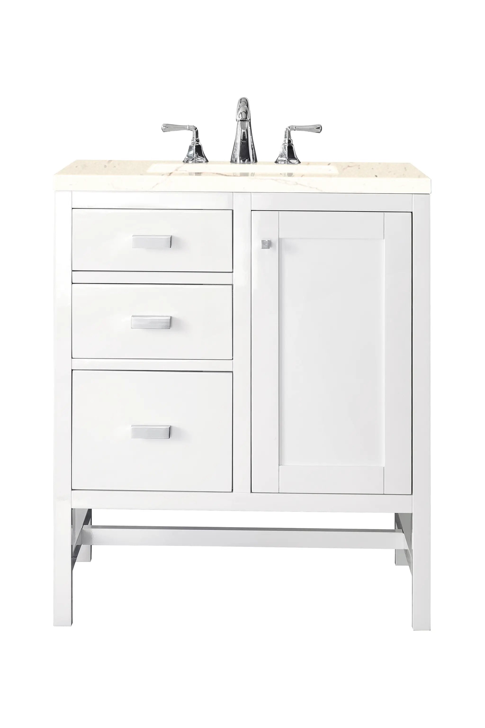 James Martin Addison 30" Single Vanity Set - Glossy White by James Martin Vanities
