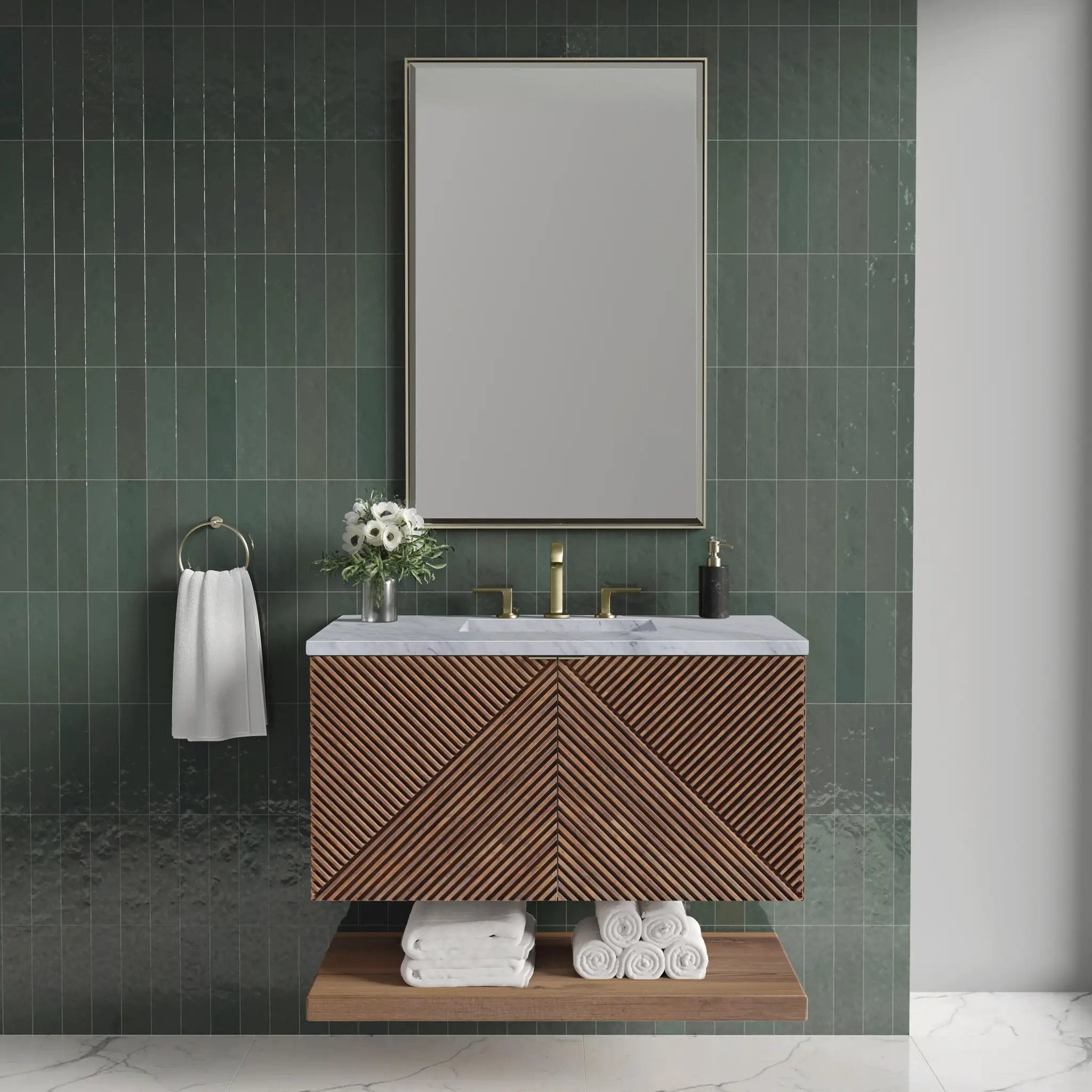 chestnut vanity