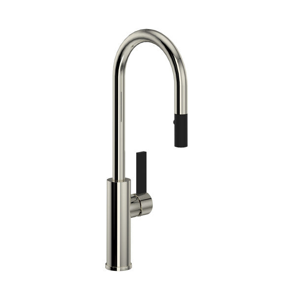 Rohl Tuario Pull-Down Bar/Food Prep Kitchen Faucet with C-Spout