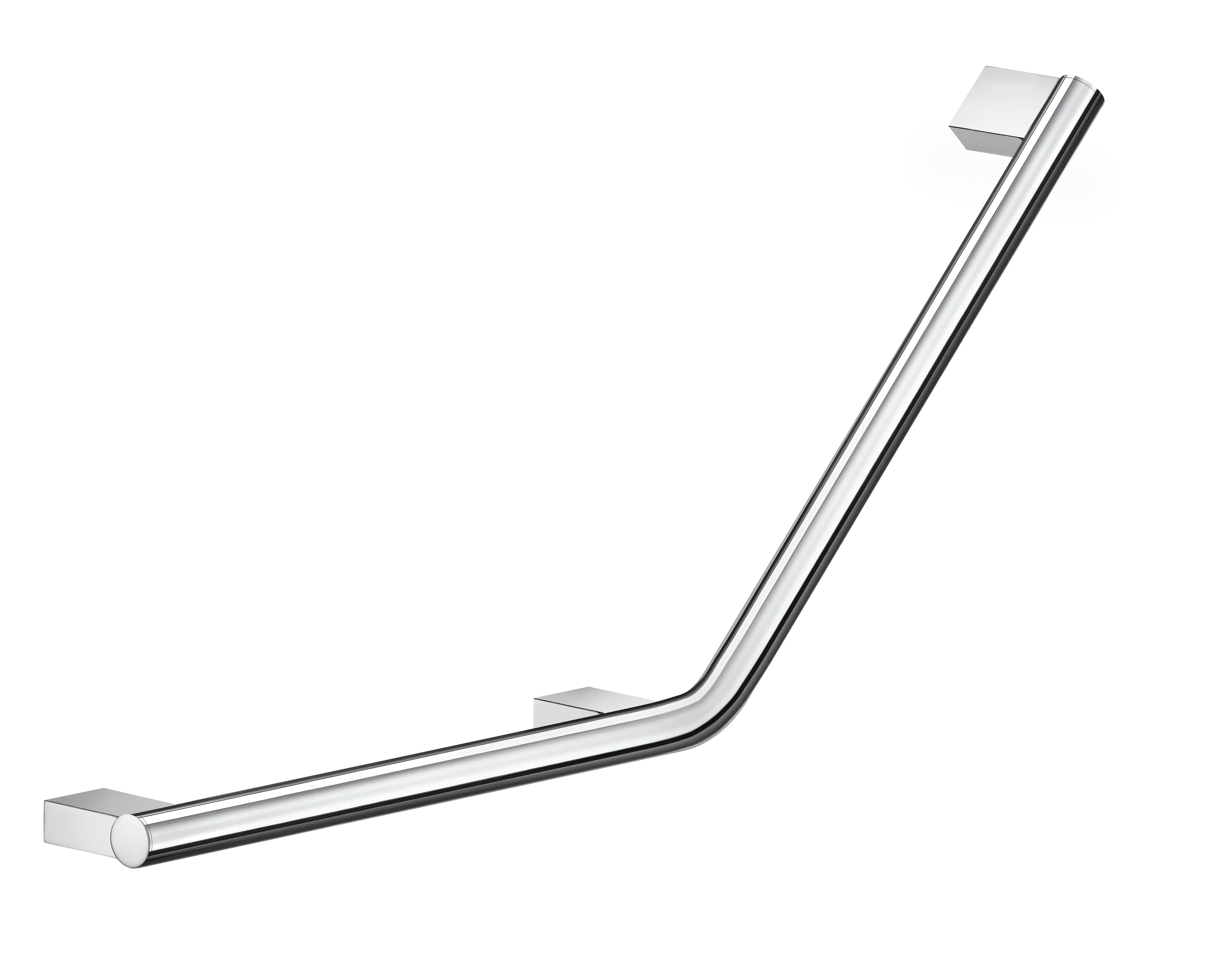 chromed stainless steel grab bar