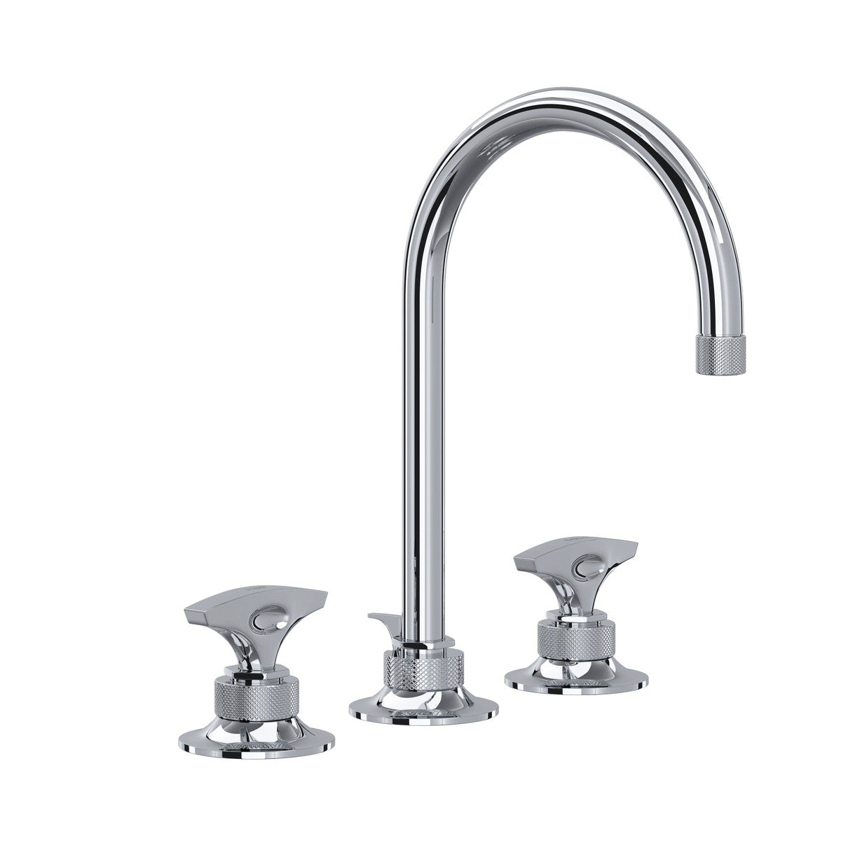 polished chrome bathroom faucet