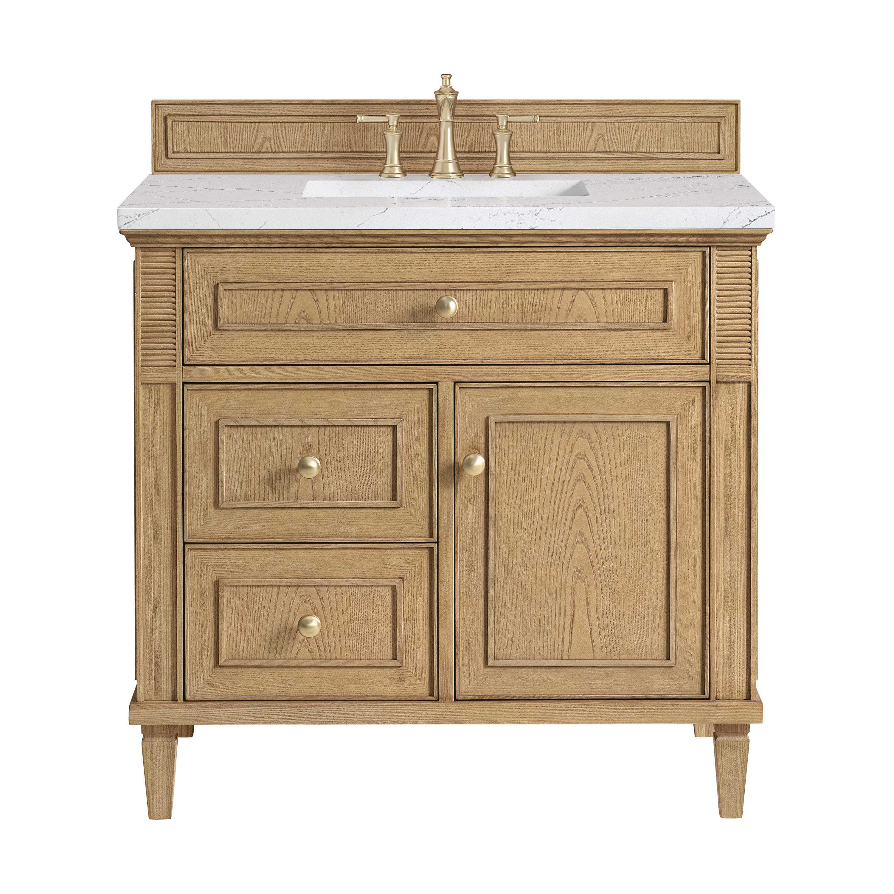 James Martin Vanities Lorelai 36" Single Vanity - Light Natural Oak