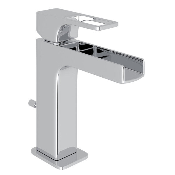 polished chrome bathroom faucet