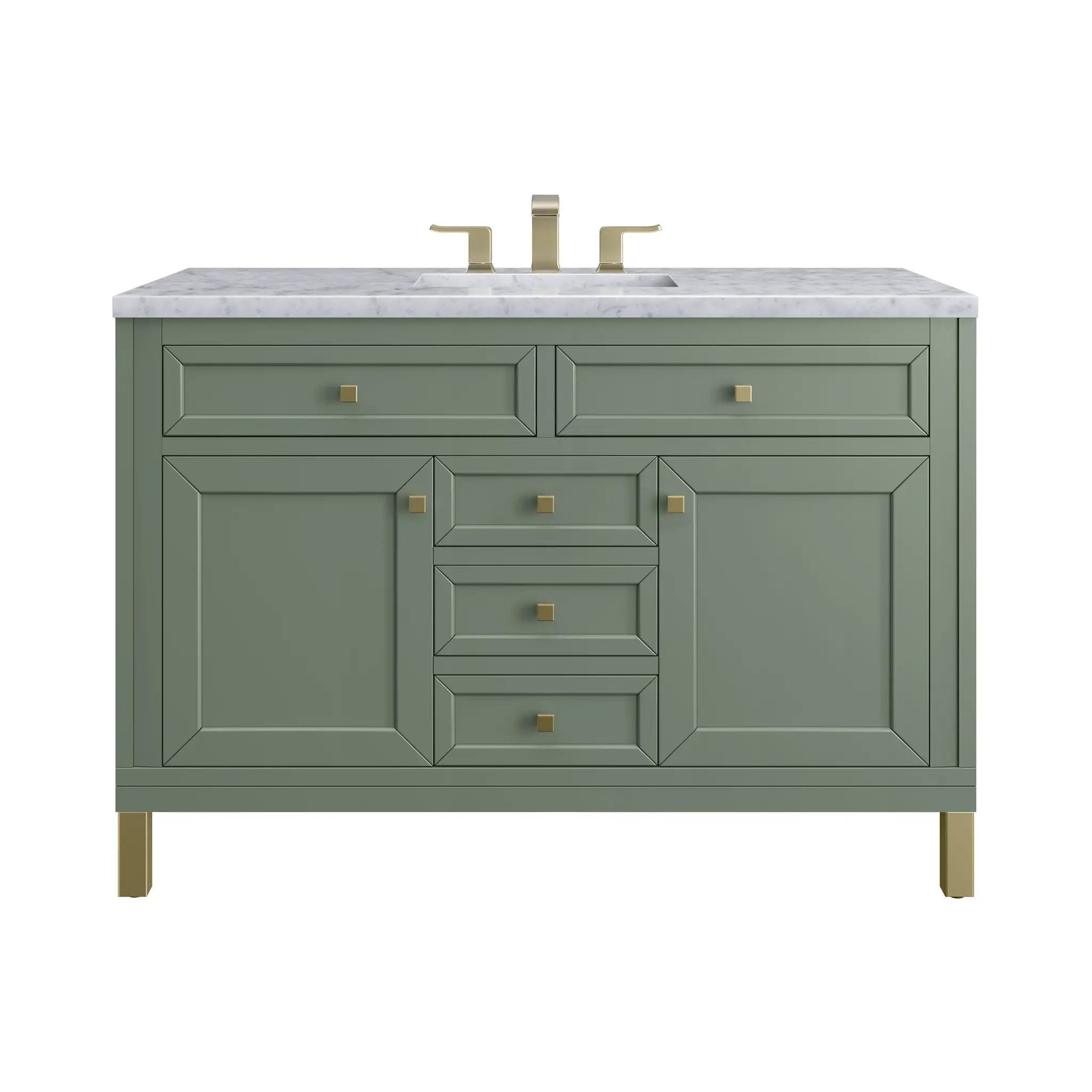 James Martin Chicago 48" Single Vanity Set - Smokey Celadon by James Martin Vanities
