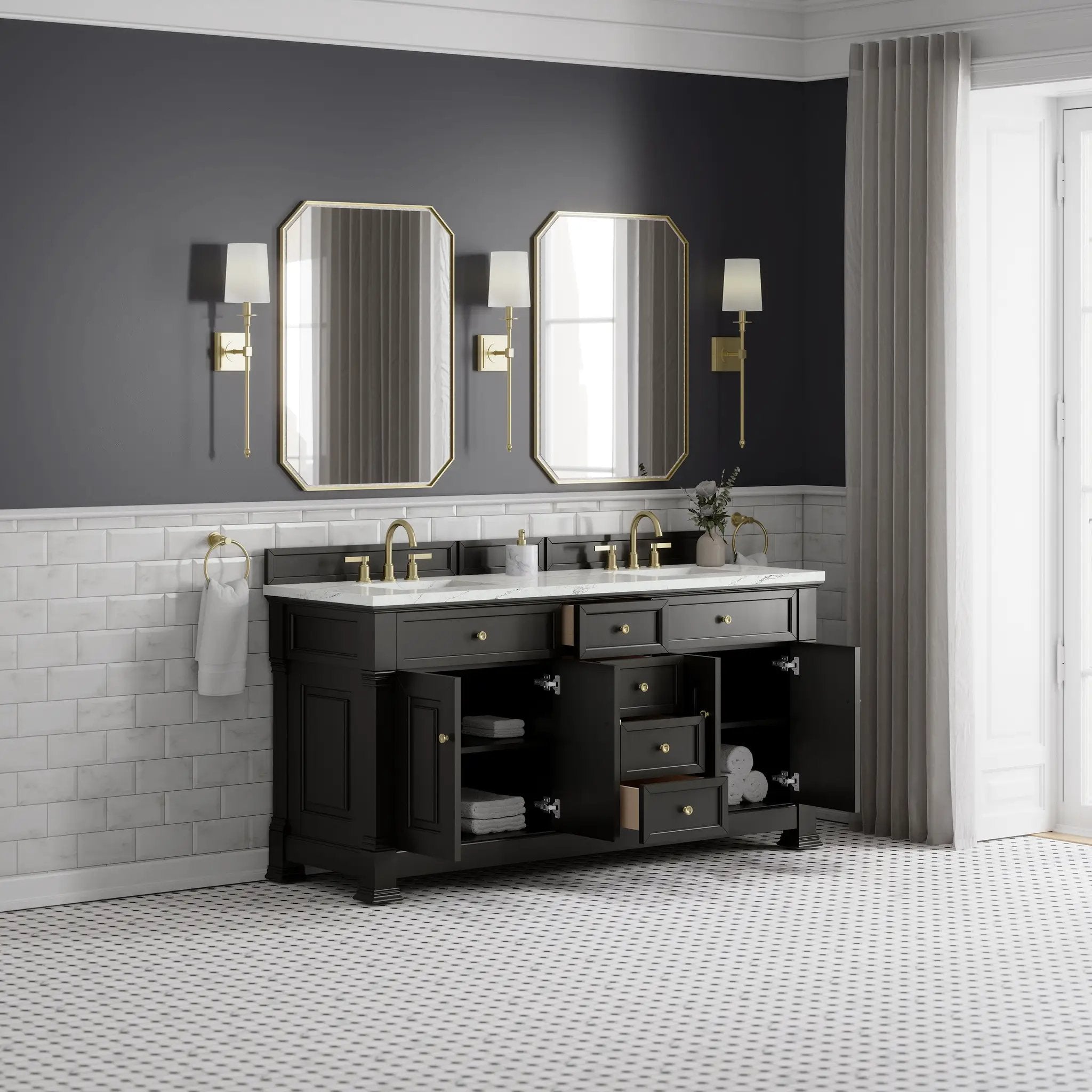 black onyx vanity
