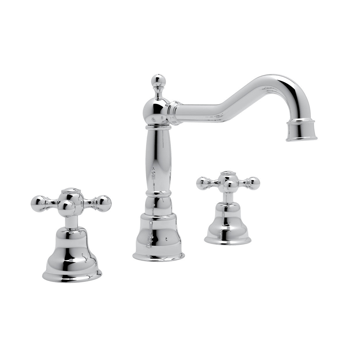 polished chrome bathroom faucet