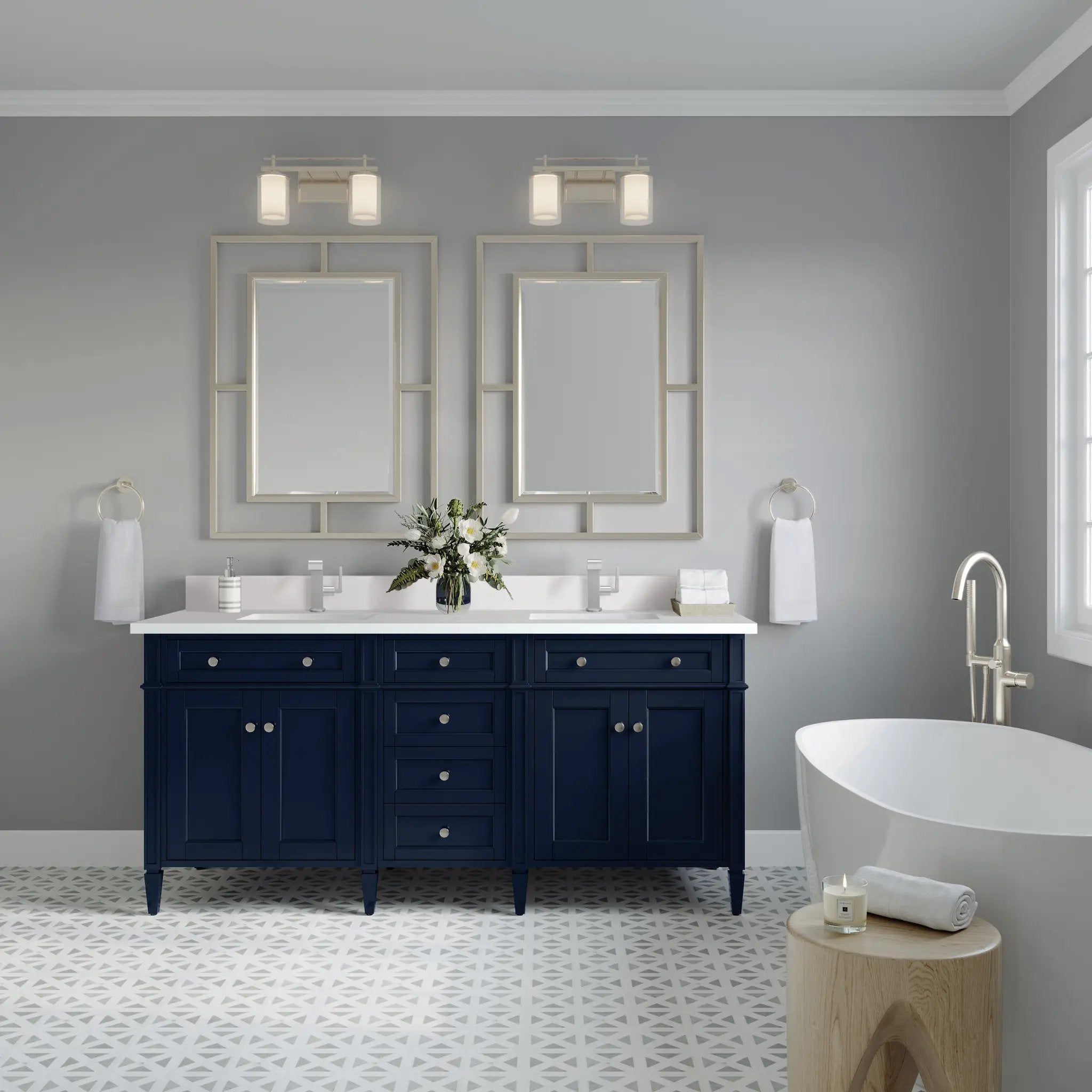 victory blue vanity