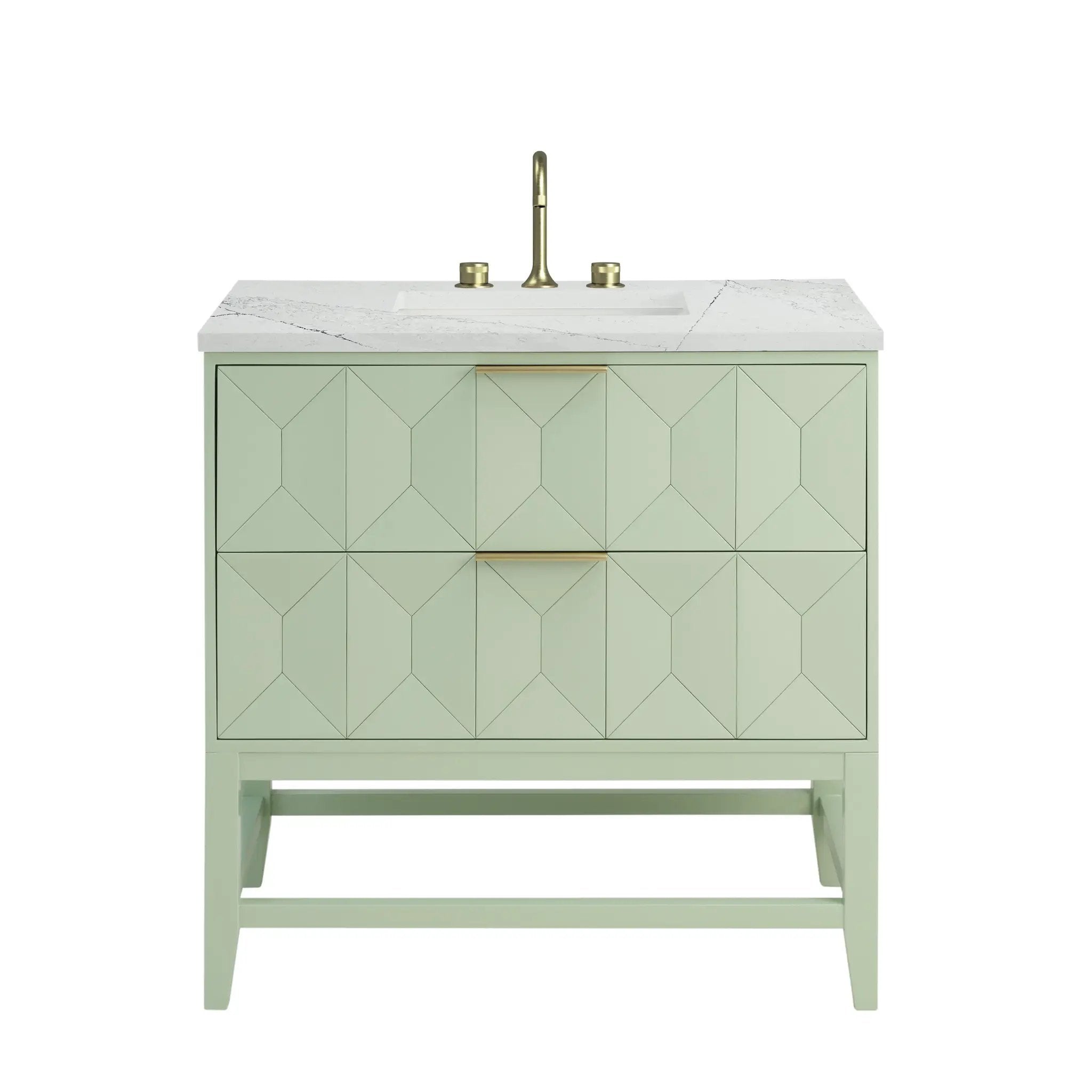 James Martin Emmeline 36" Single Vanity Set - Pistachio by James Martin Vanities