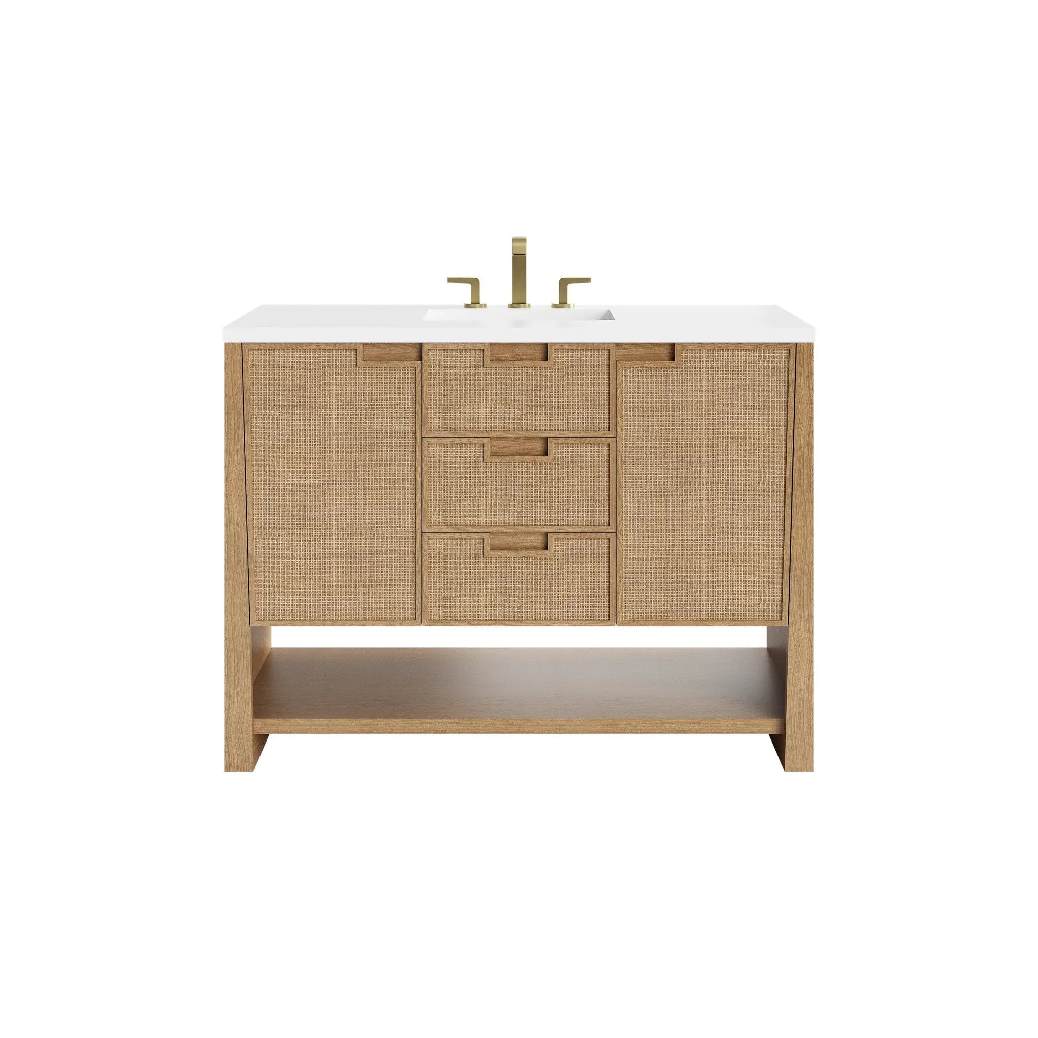 seaside oak vanity