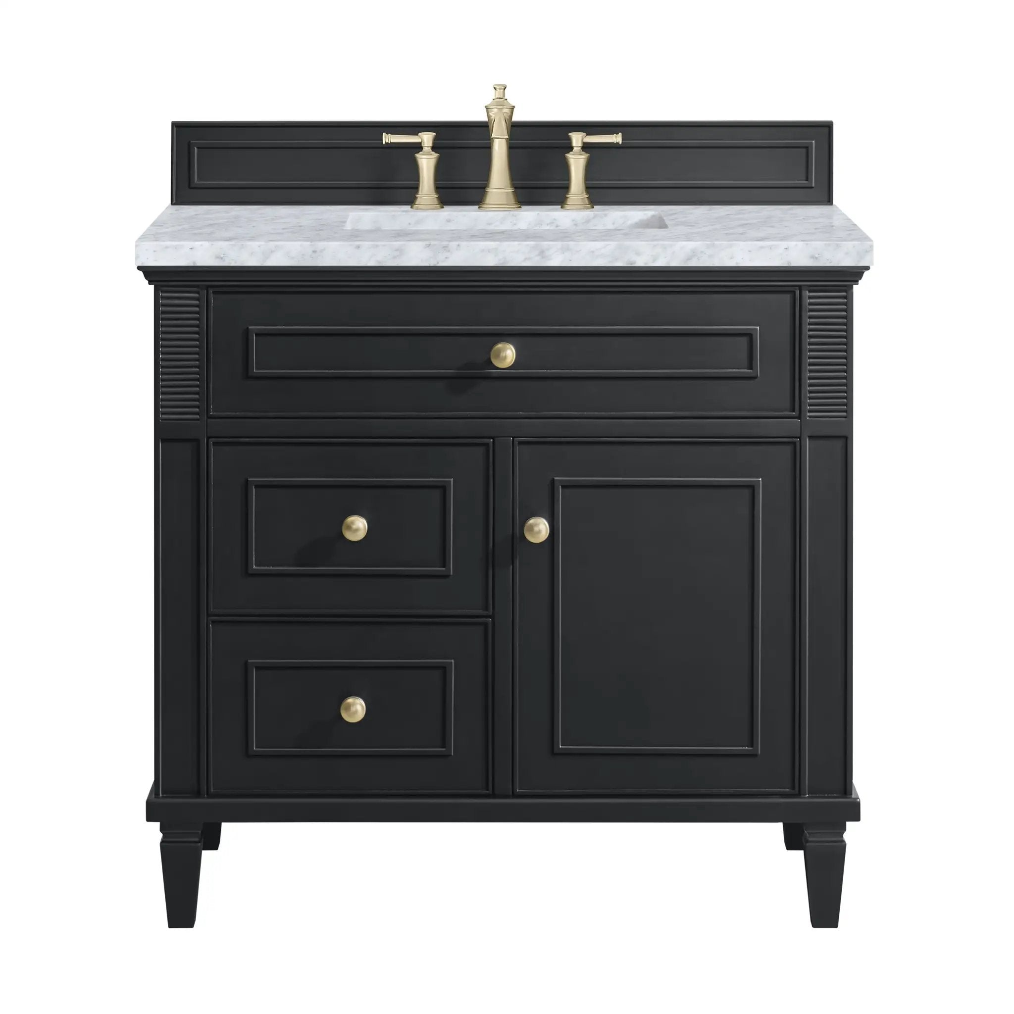 James Martin Lorelai 36" Single Vanity Set - Black Onyx by James Martin Vanities