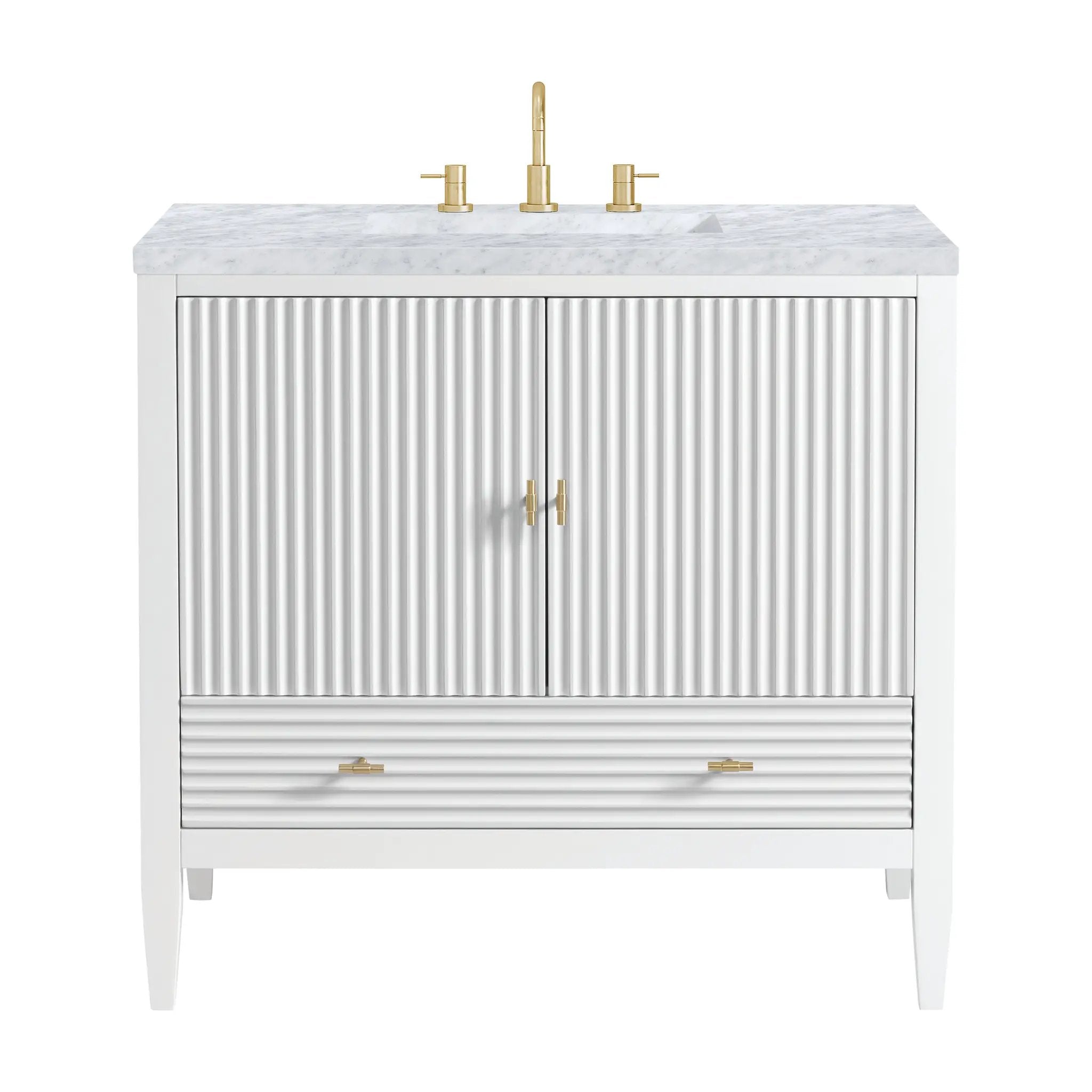 James Martin Myrrin 36" Vanity Set - Bright White by James Martin Vanities