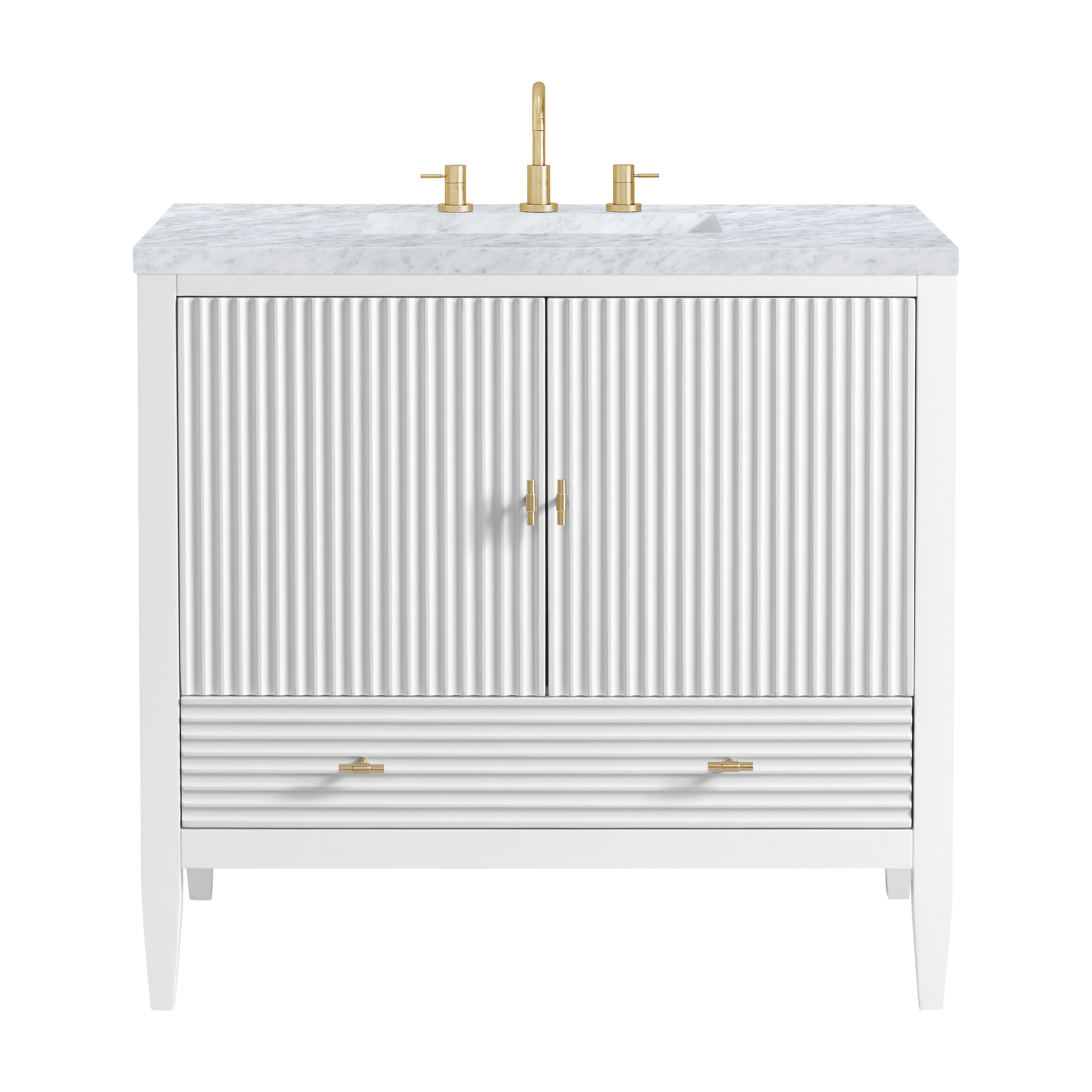 James Martin Vanities Myrrin 36" Vanity - Bright White