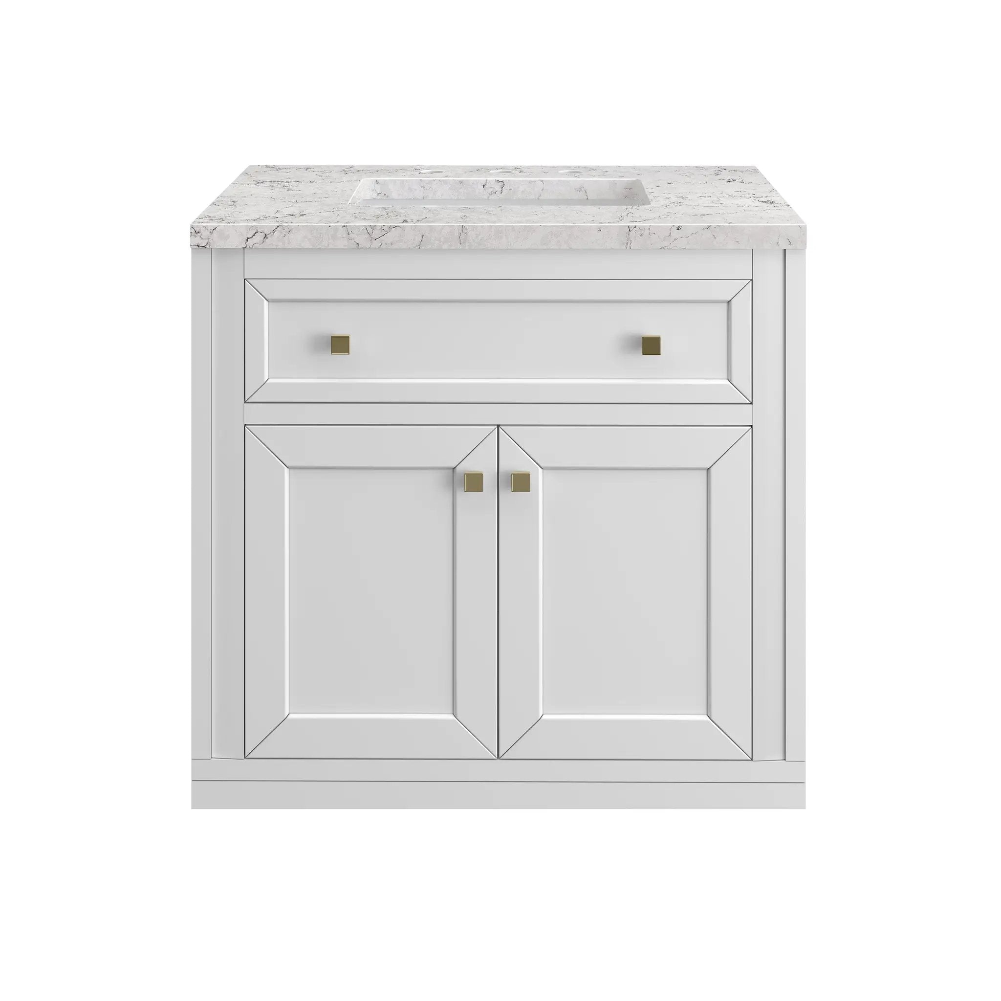 James Martin Chicago 30" Single Vanity Set - Glossy White by James Martin Vanities