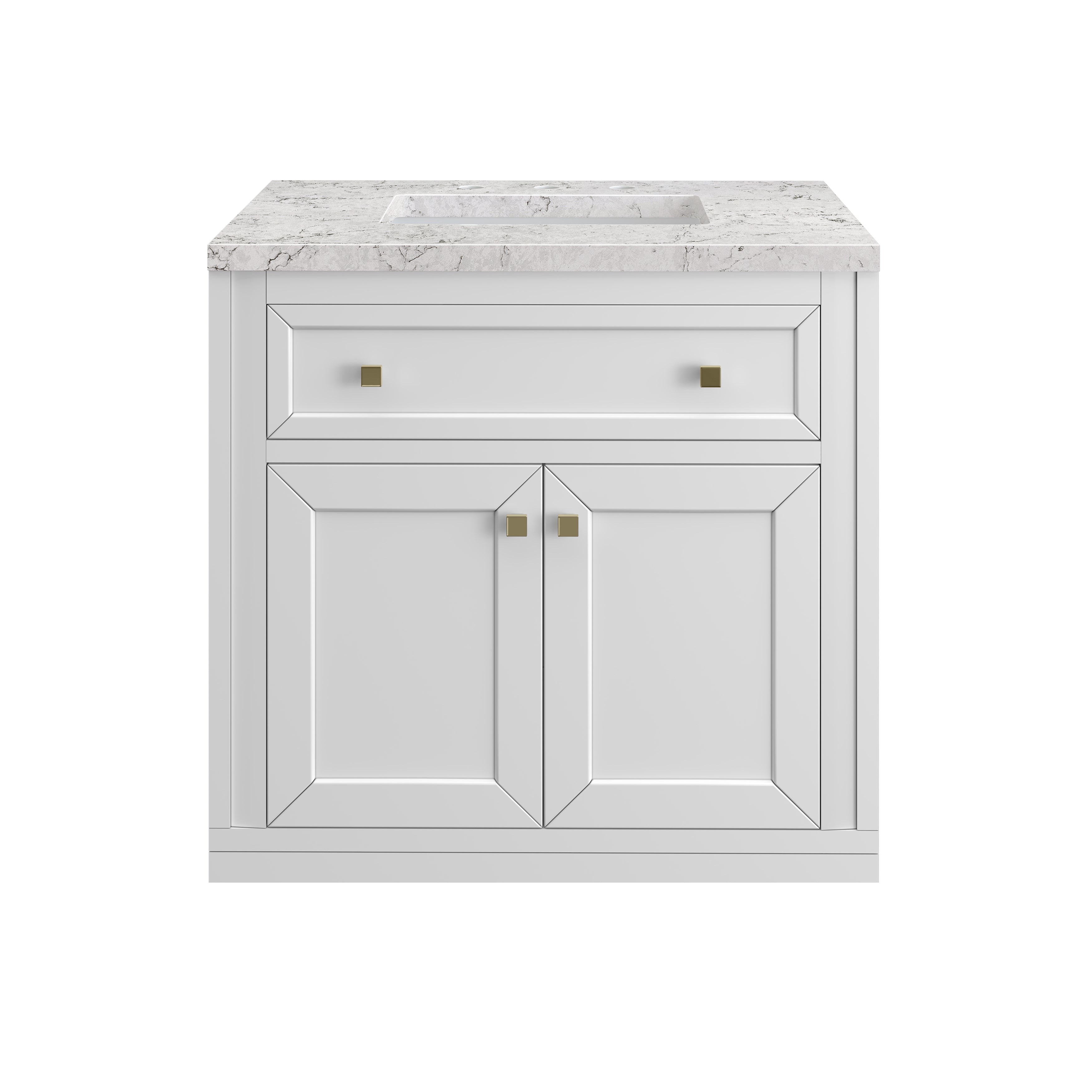 James Martin Vanities Chicago 30" Single Vanity - Glossy White