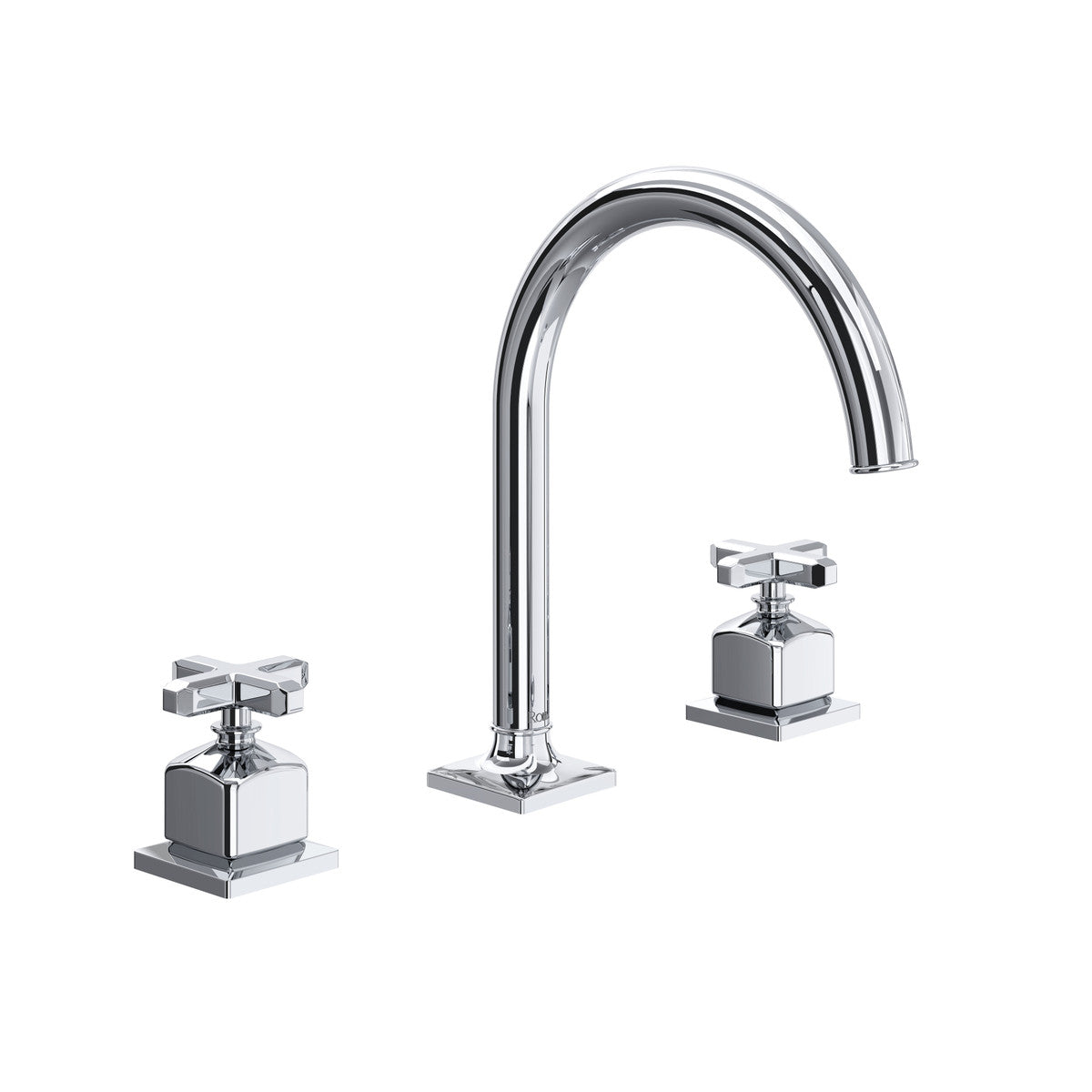 polished chrome bathroom faucet