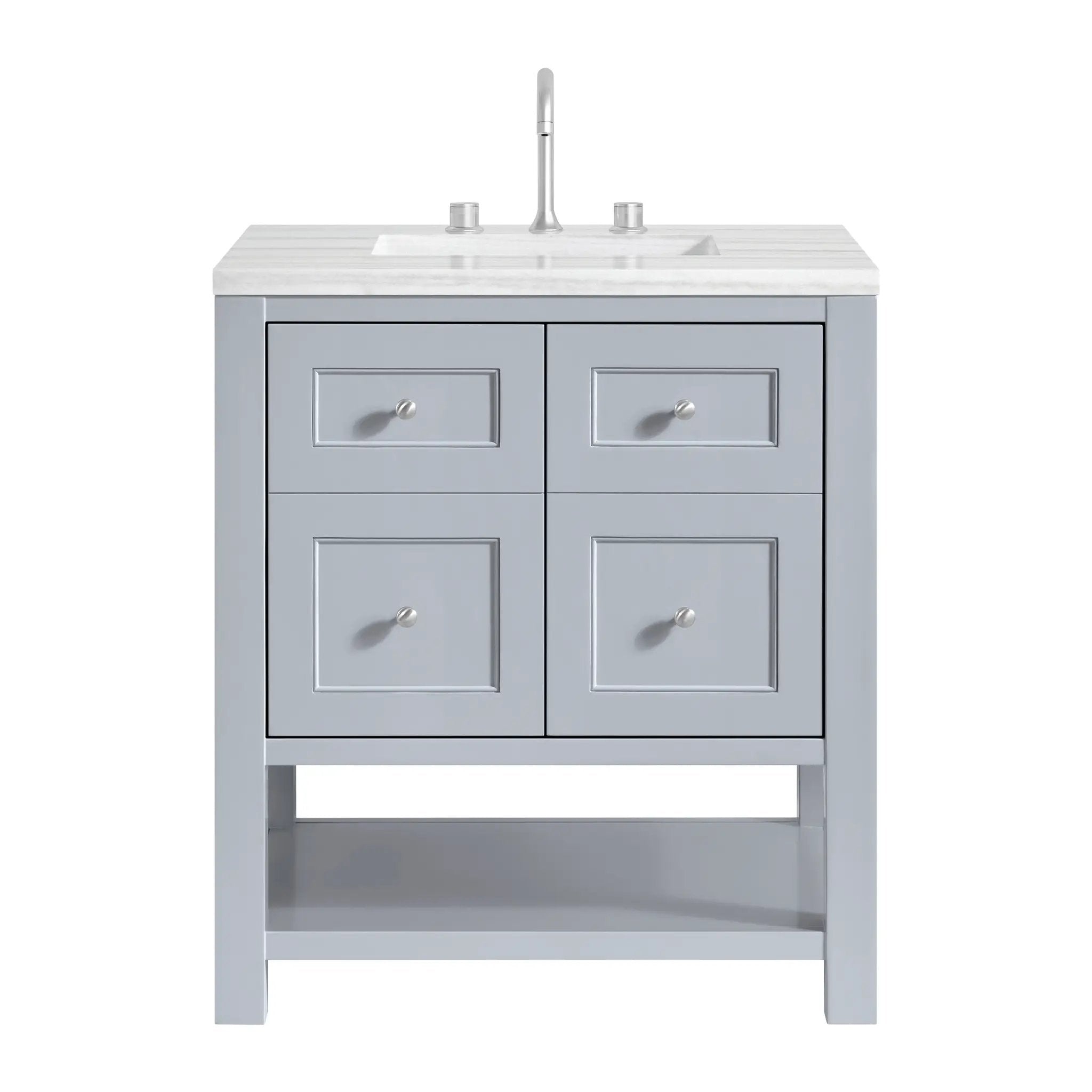 James Martin Breckenridge 30" Single Vanity Set - Serenity Blue by James Martin Vanities