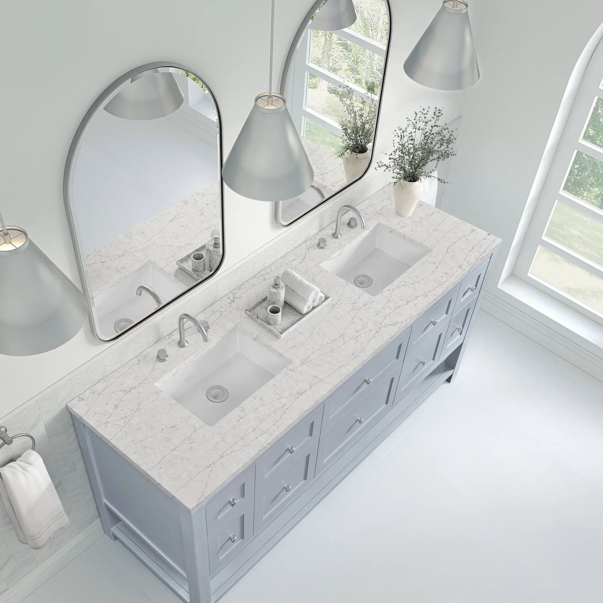 serenity blue vanity