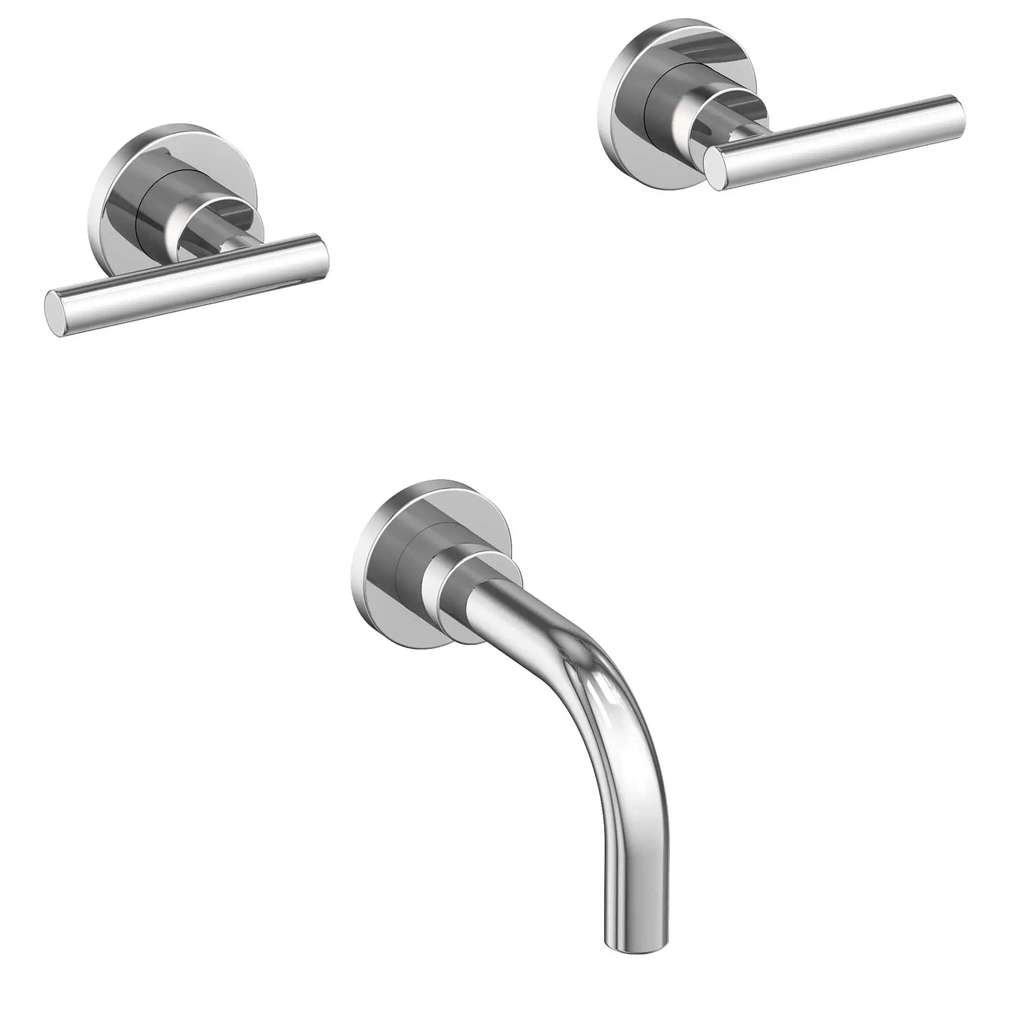 polished chrome tub faucet