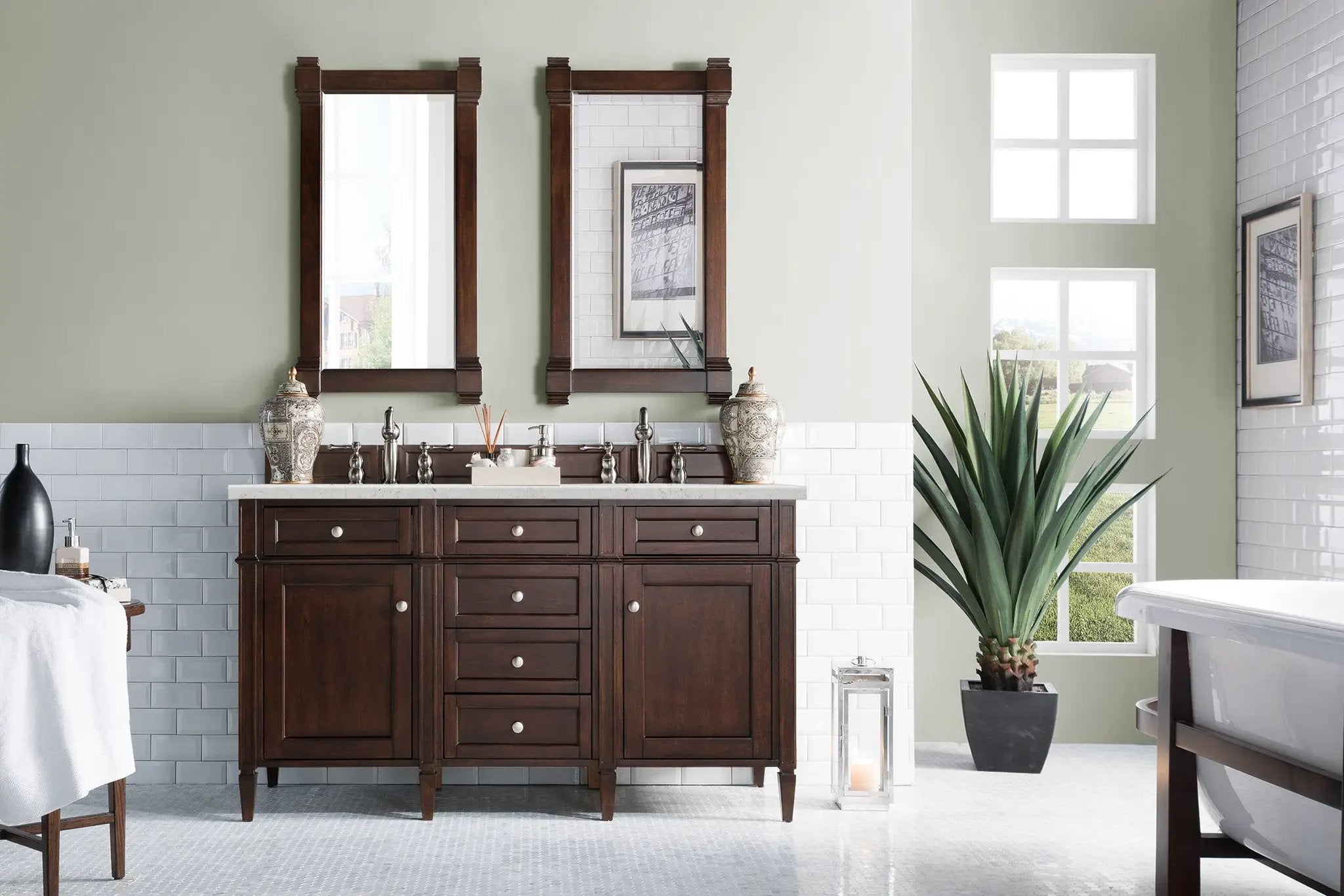 burnished mahogany vanity