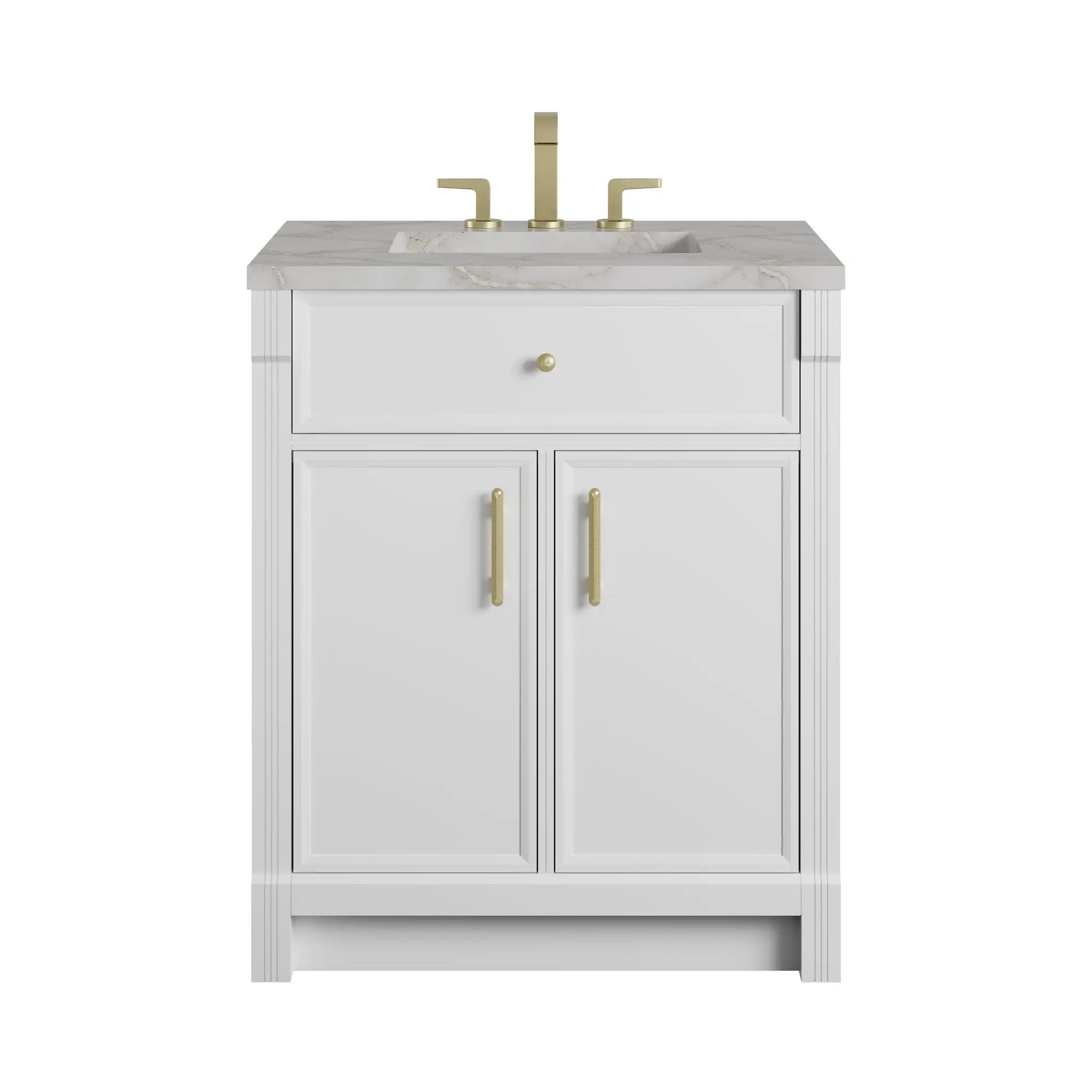 James Martin Bellshire 30" Single Vanity Set - Bright White by James Martin Vanities