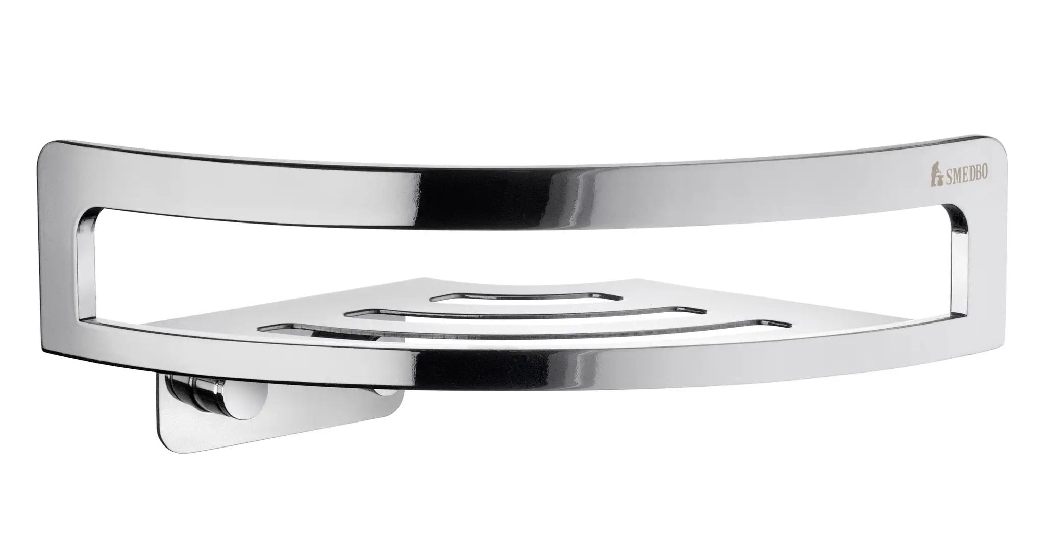 chromed stainless steel shower basket